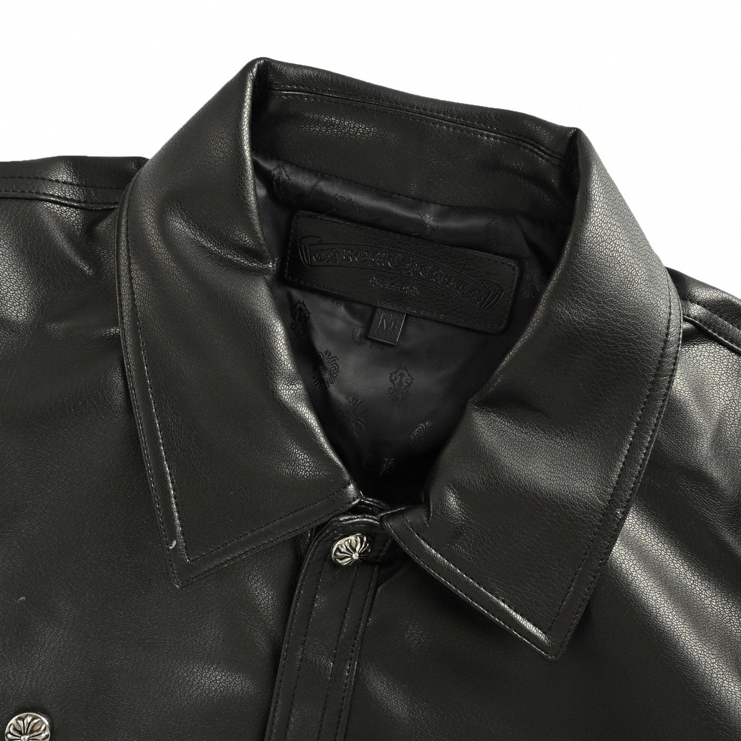 Hearts Leather Western Shirt-Jacket