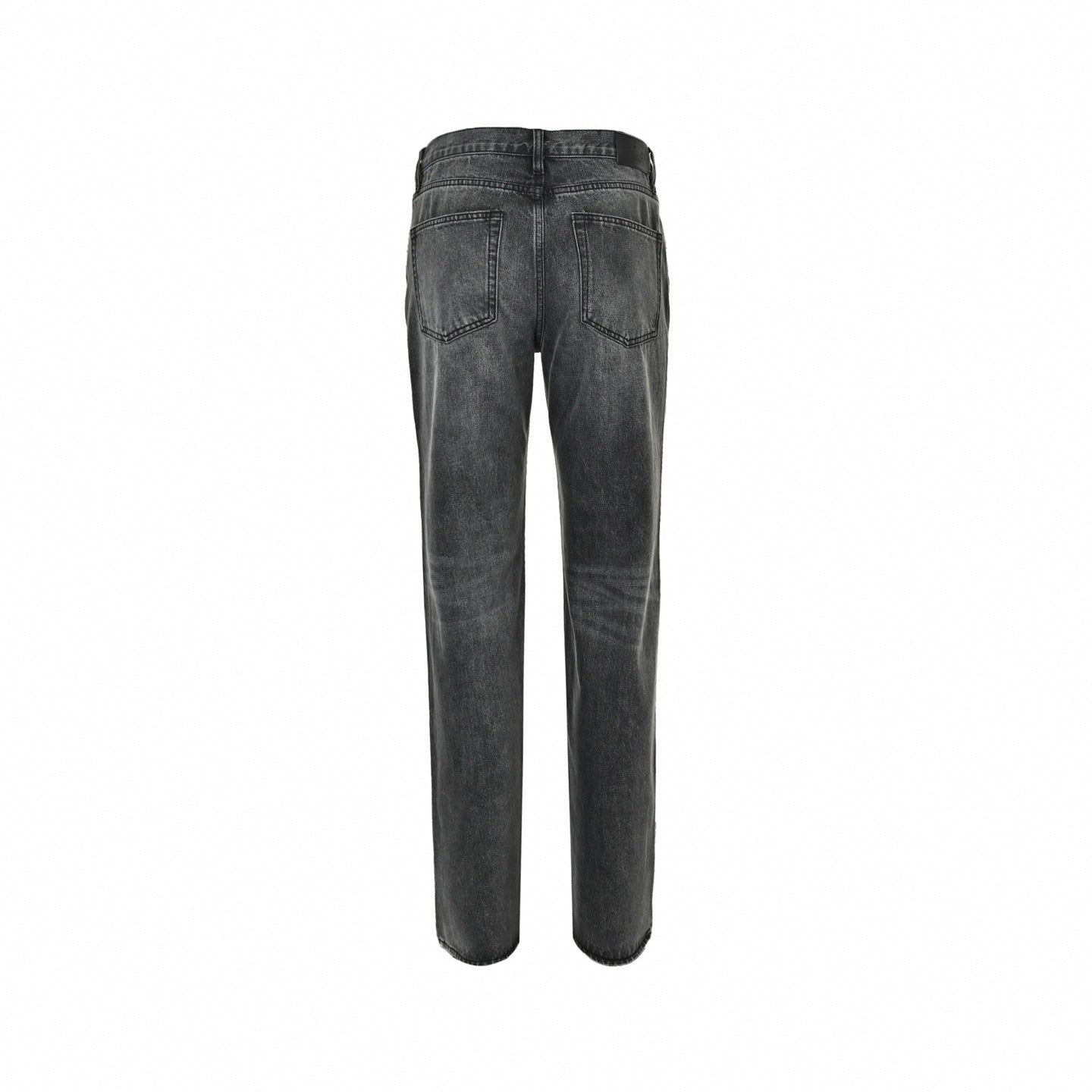 Horsebit Washed Denim Jeans