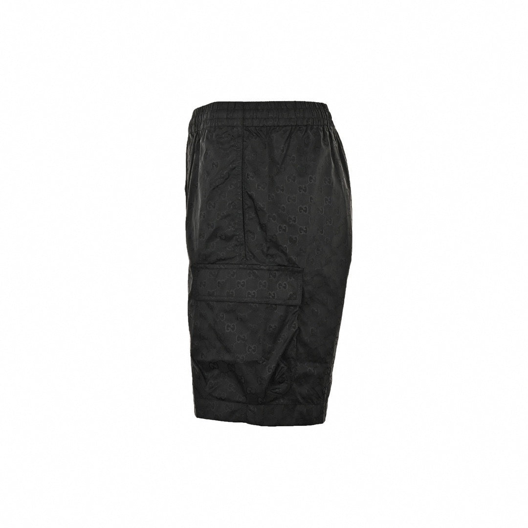 GG Monogram Nylon Cargo Shorts