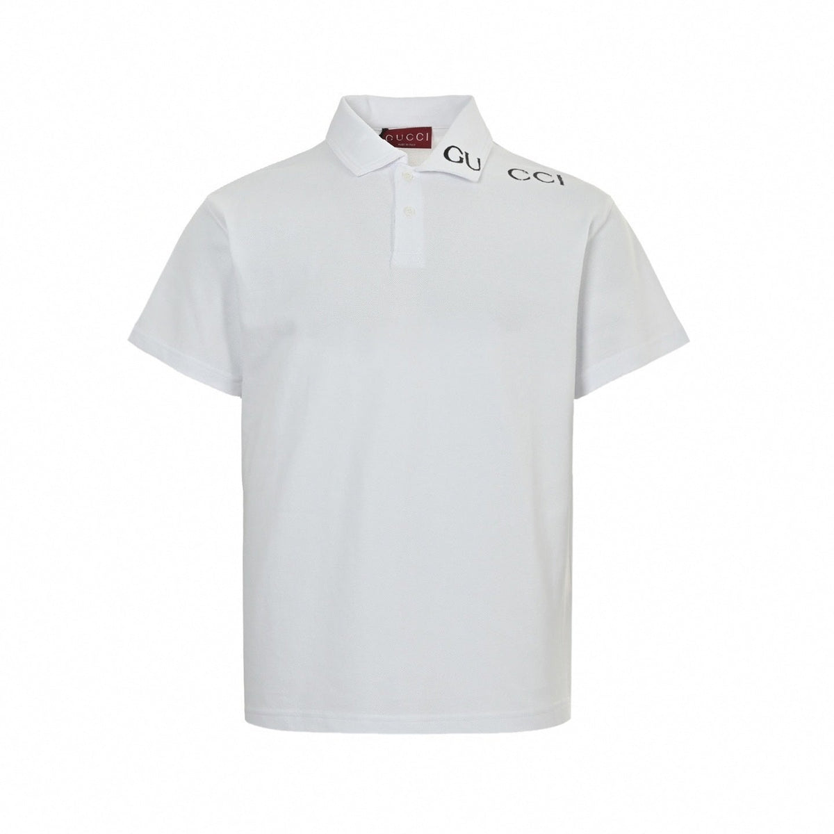 Embroidered Collar Polo Shirt