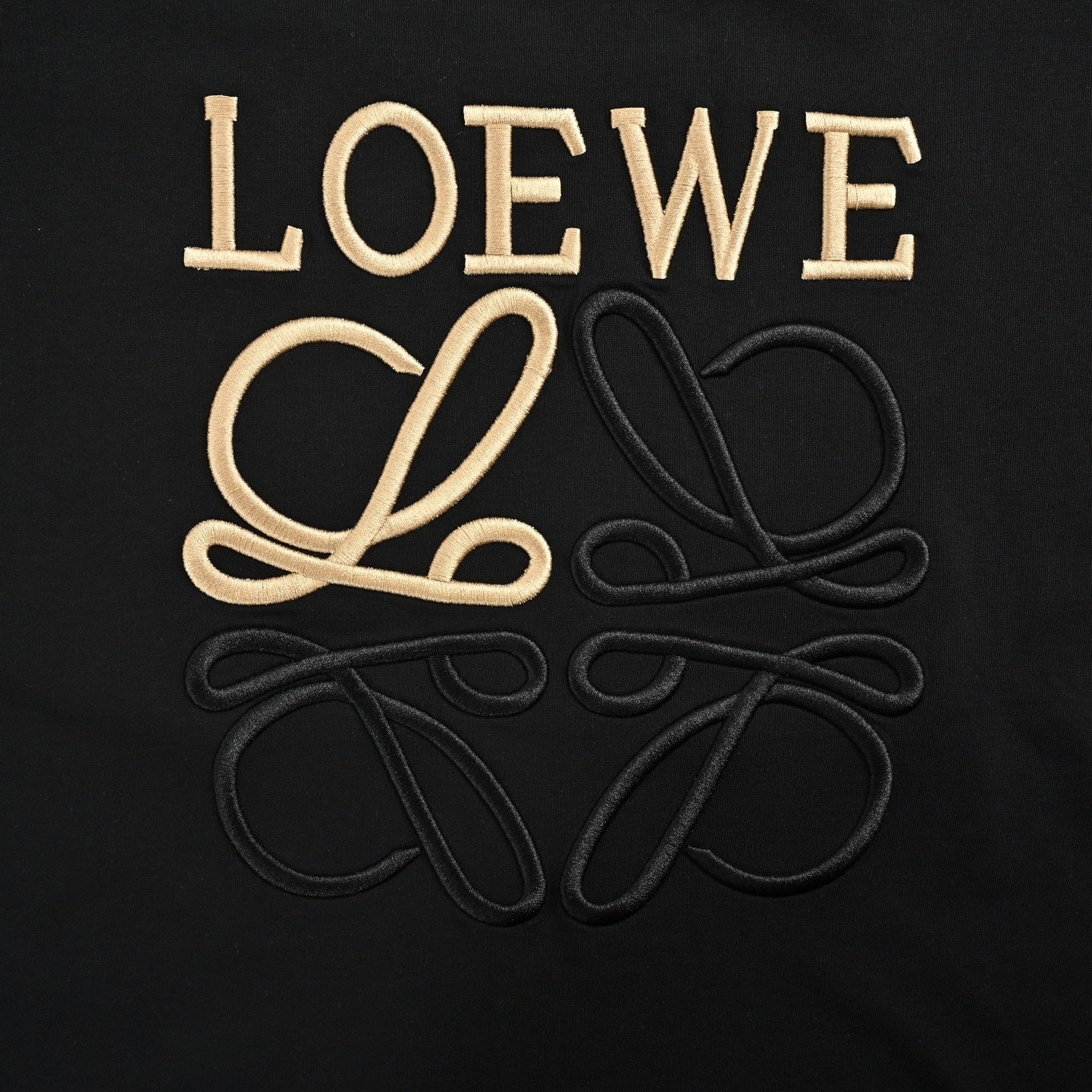 Two-Tone Anagram T-Shirt - Black