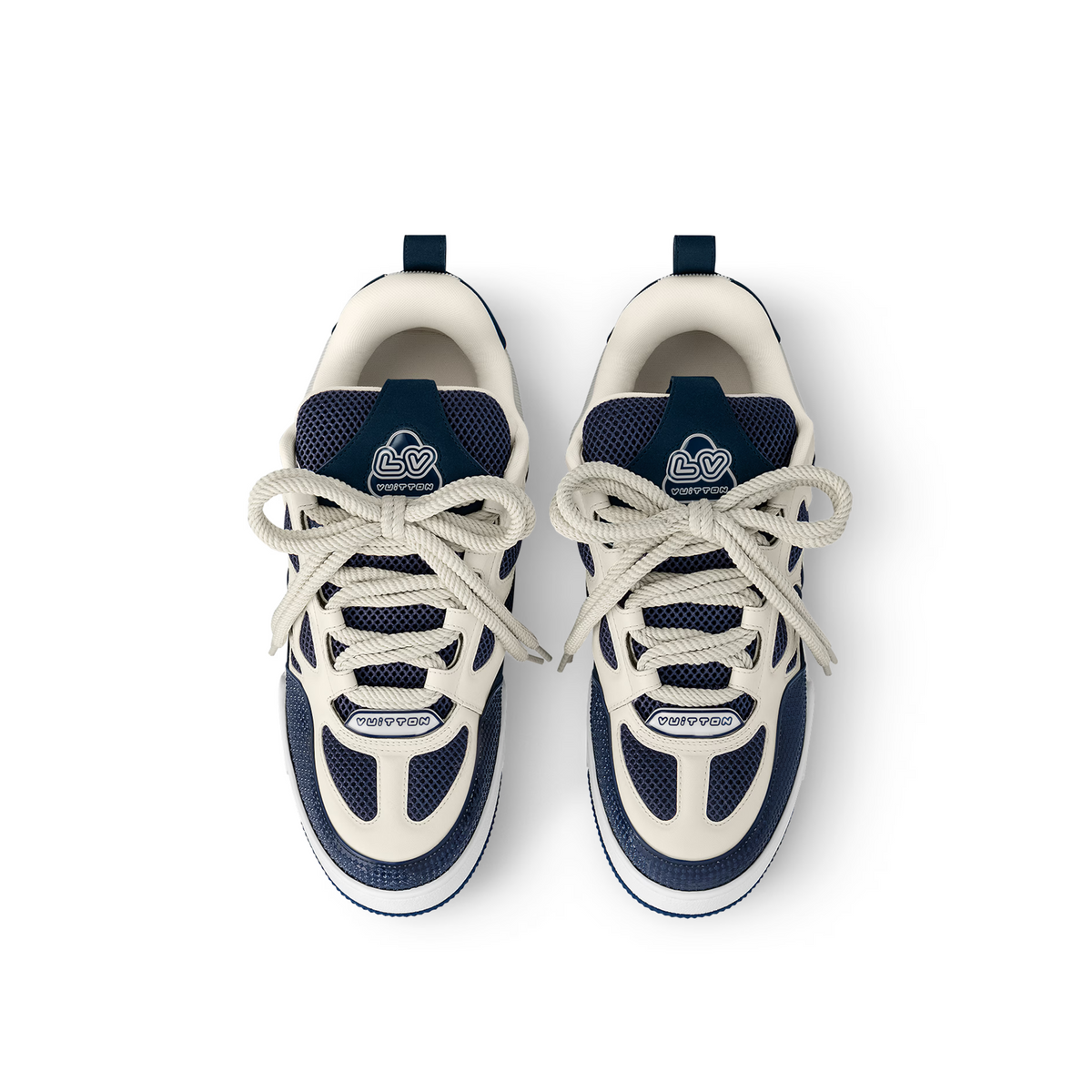 LV Skate Sneaker | Navy & Cream