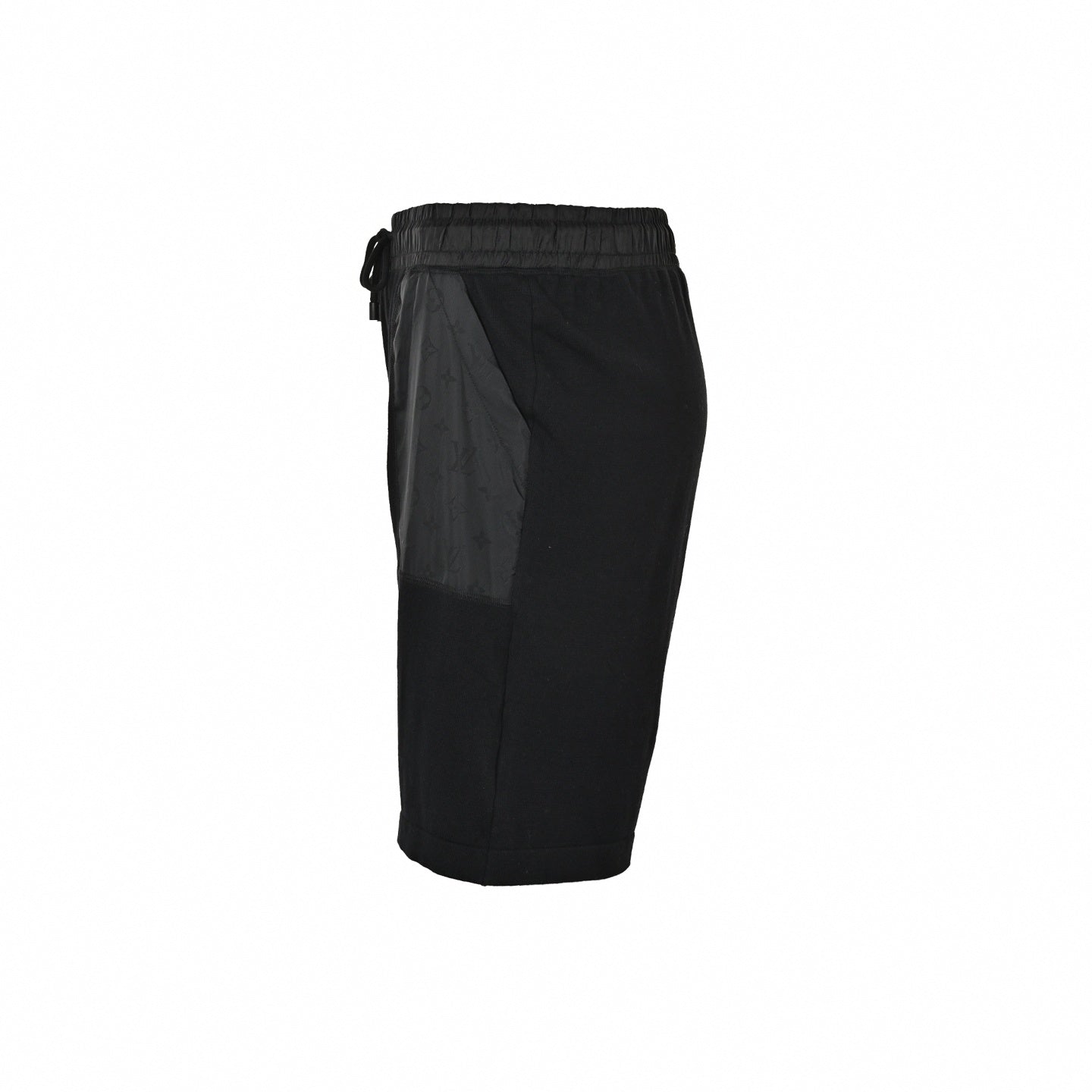 Monogram Panel Athletic Shorts | Black