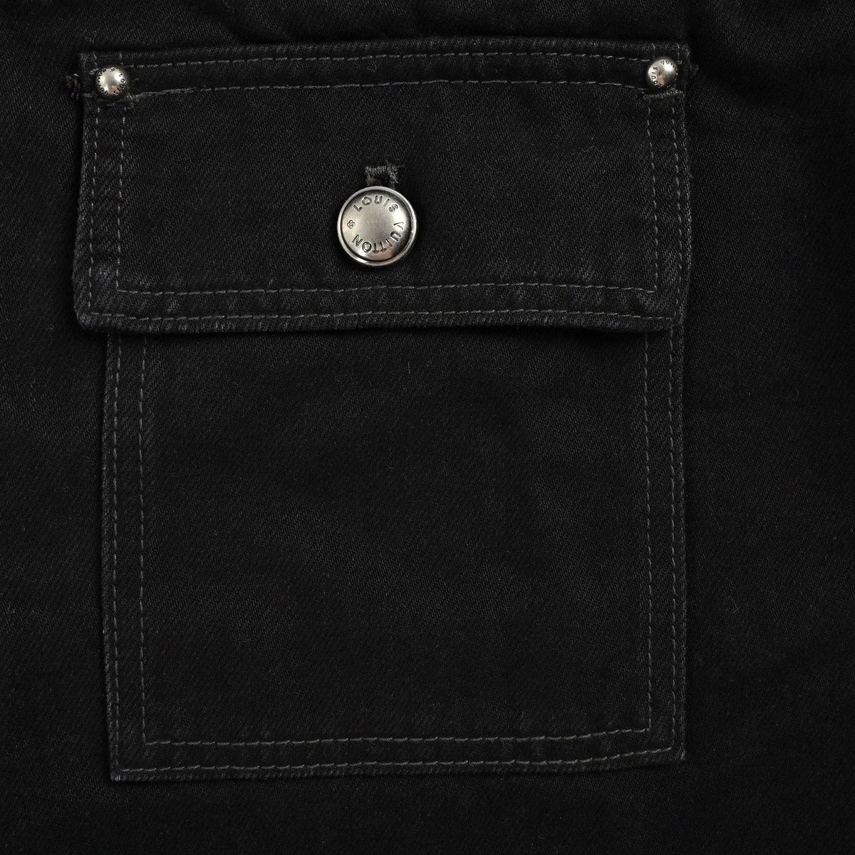 Distressed Monogram Denim Jacket