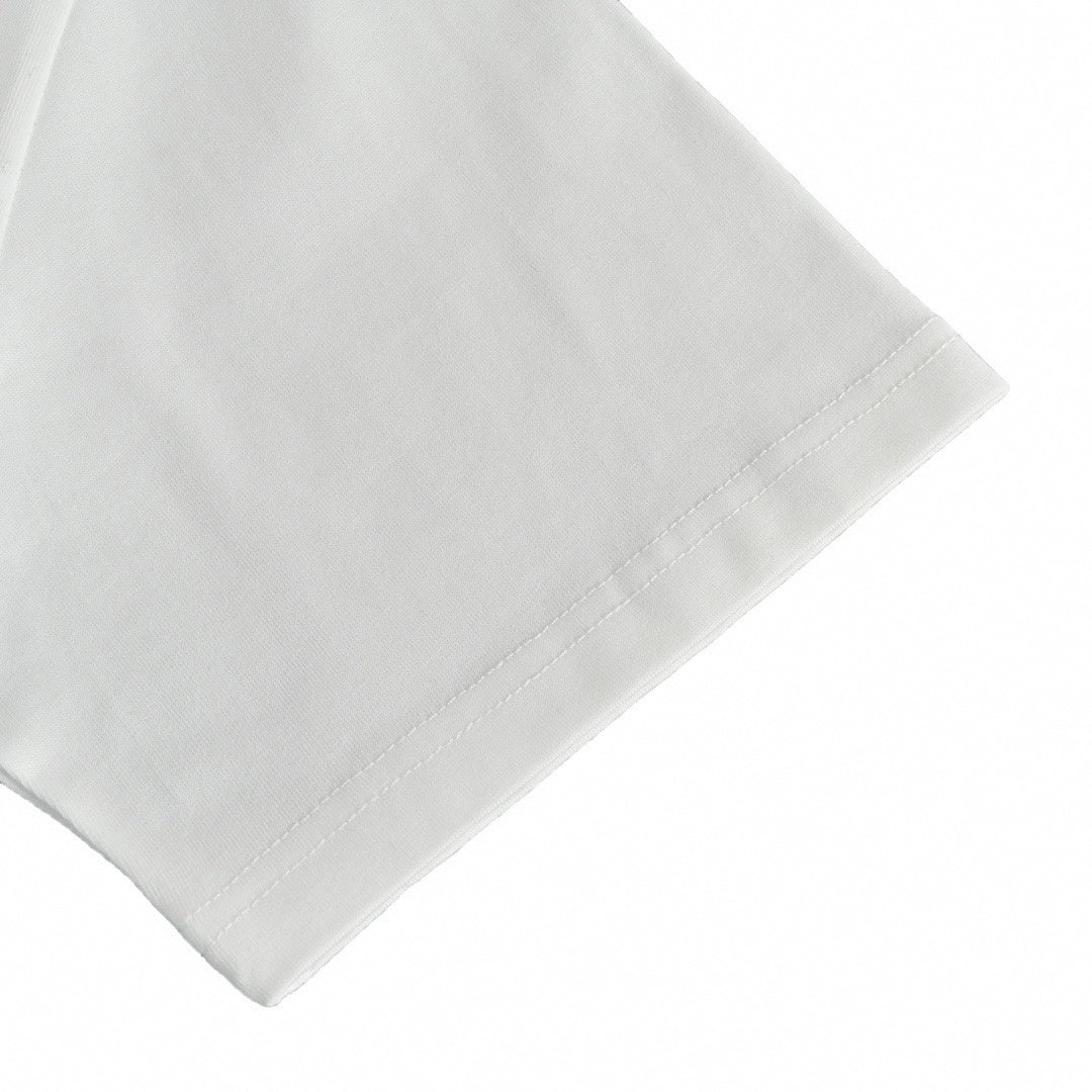 Monogram Pocket Chain T-Shirt | White