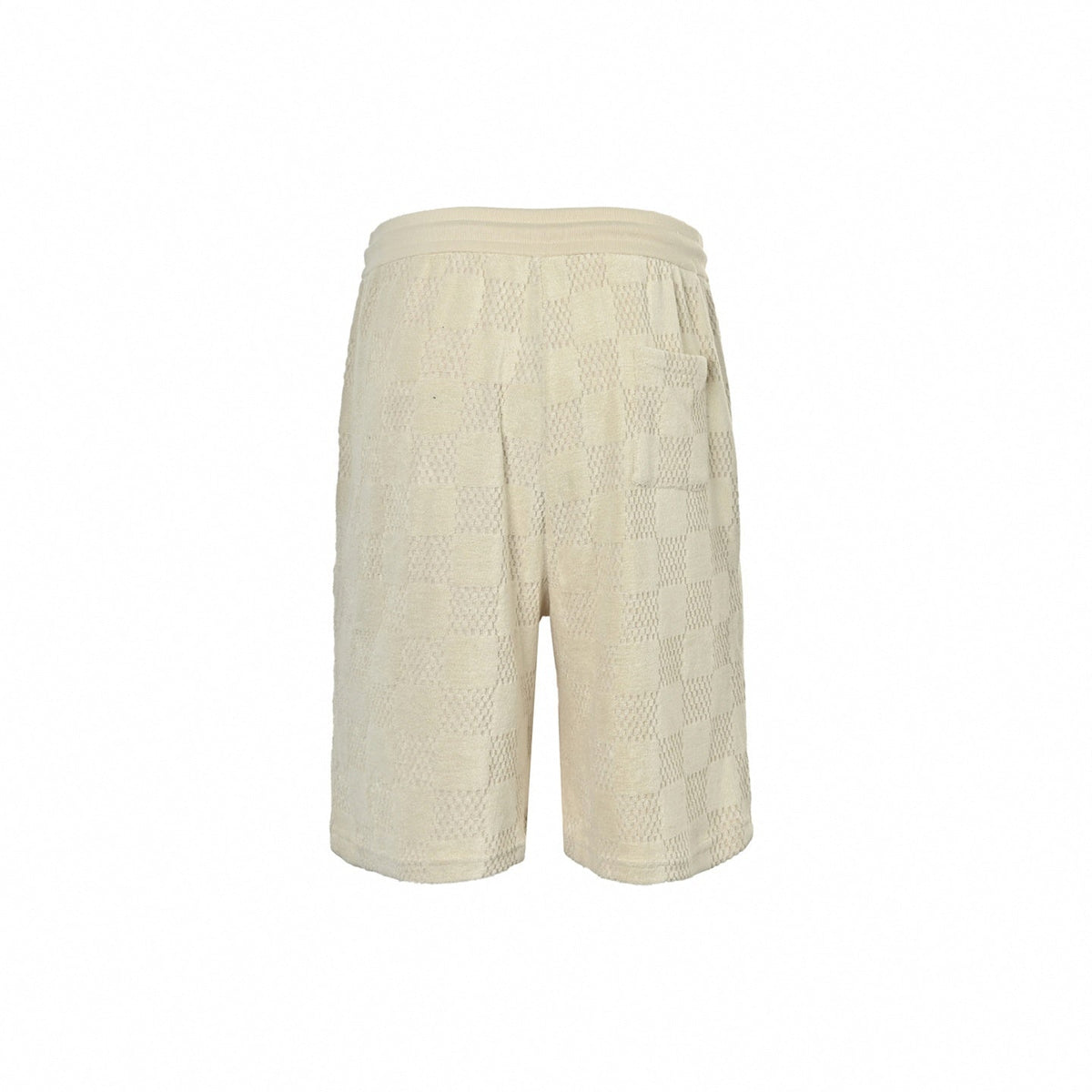Damier Cotton Toweling Set | Beige