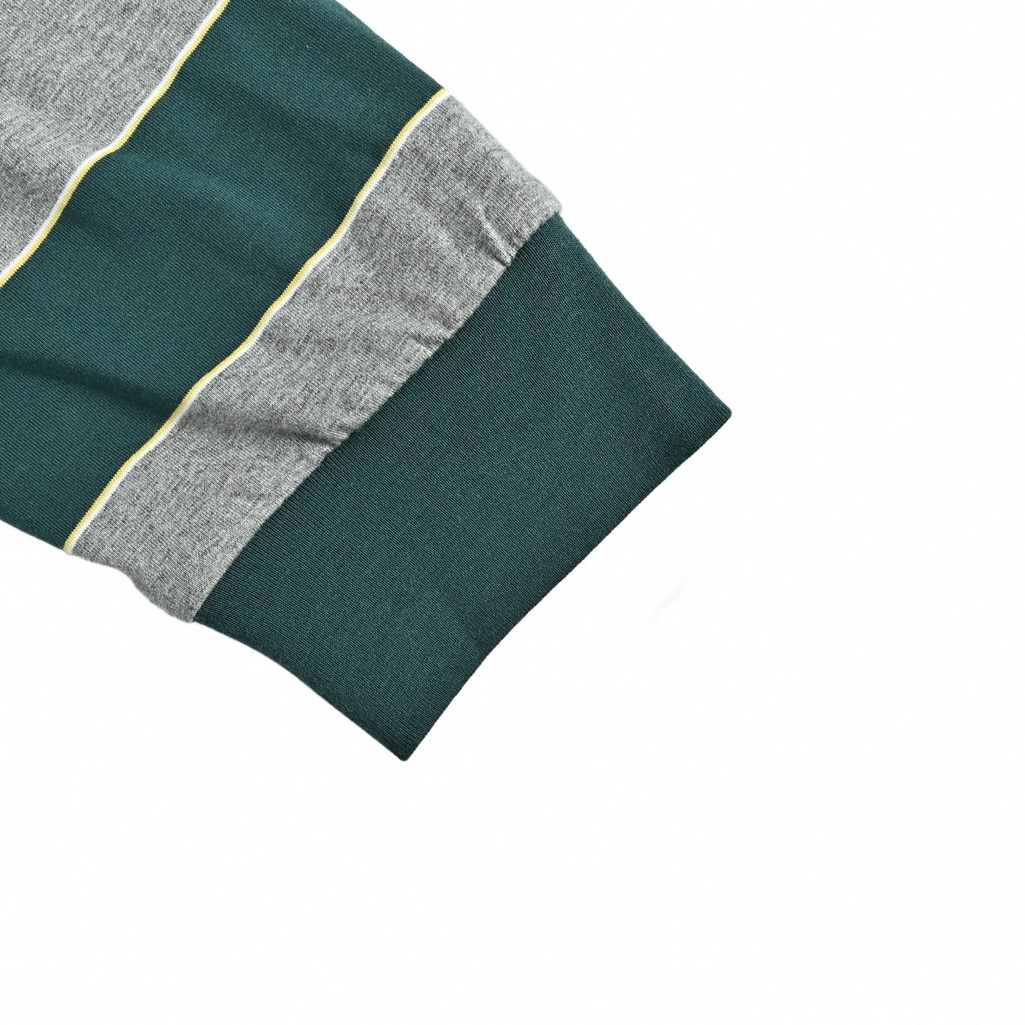 Striped Chest Logo Sweatshirt - Green/Grey