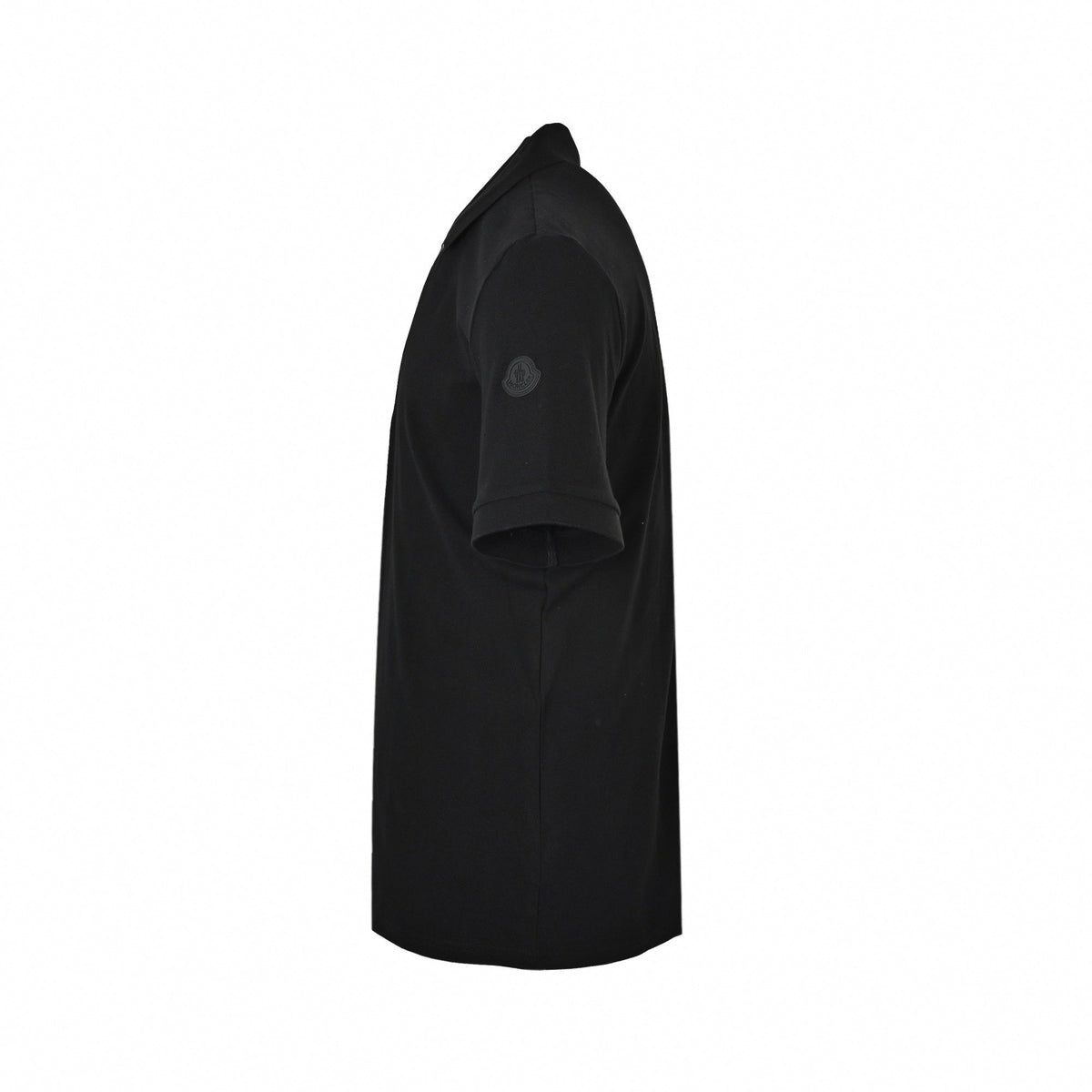 Zip-Neck Polo Shirt - Black