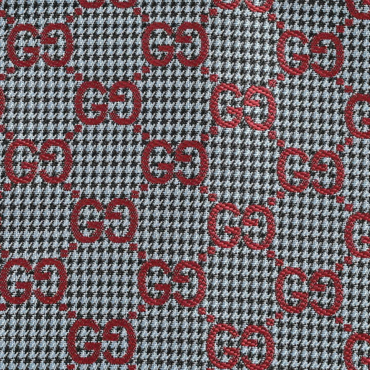 GG Houndstooth Zip Jacket | Grey & Red