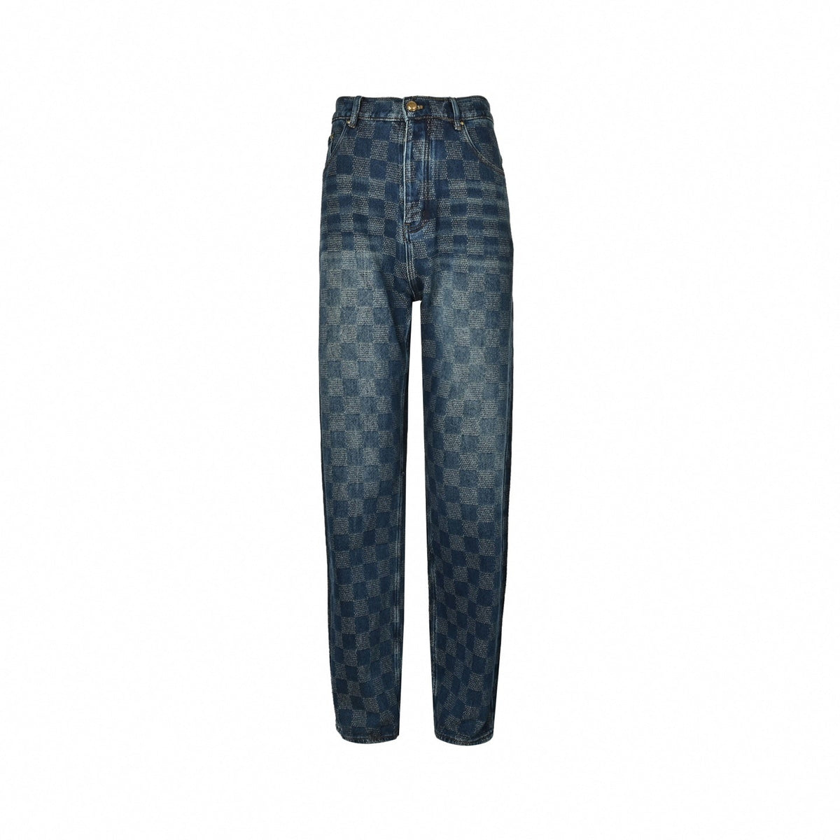 Damier Signature Denim Jeans | Indigo Wash