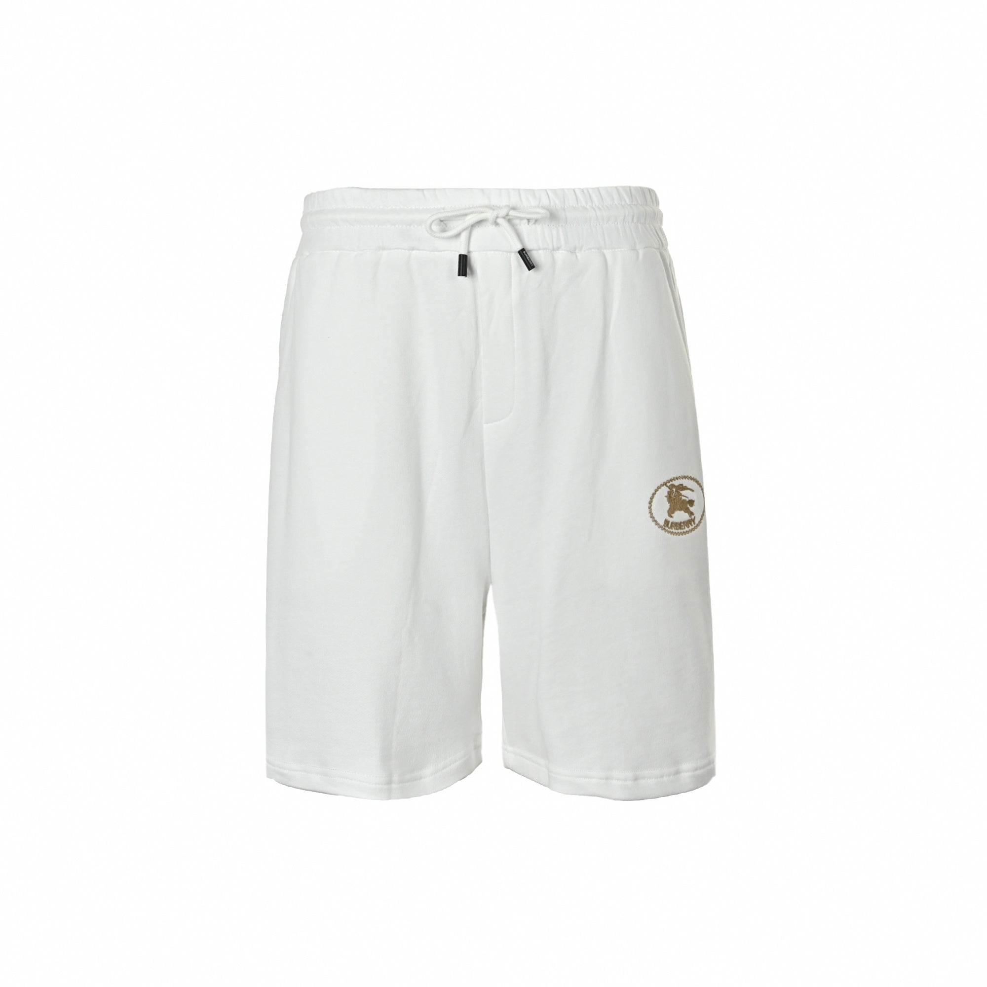 Embroidered Equestrian Knight Shorts | White
