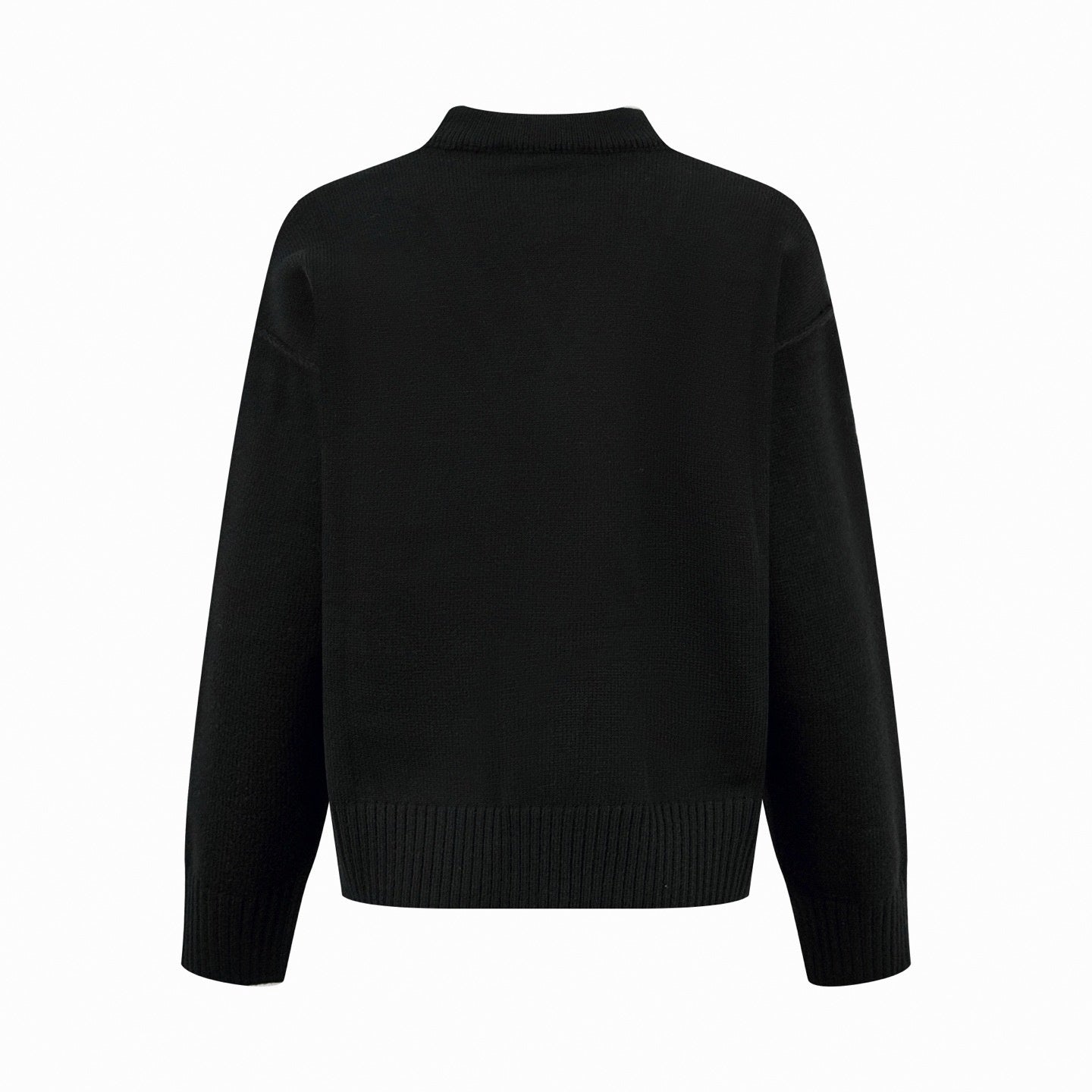 Oversized V-Neck Cardigan | Black