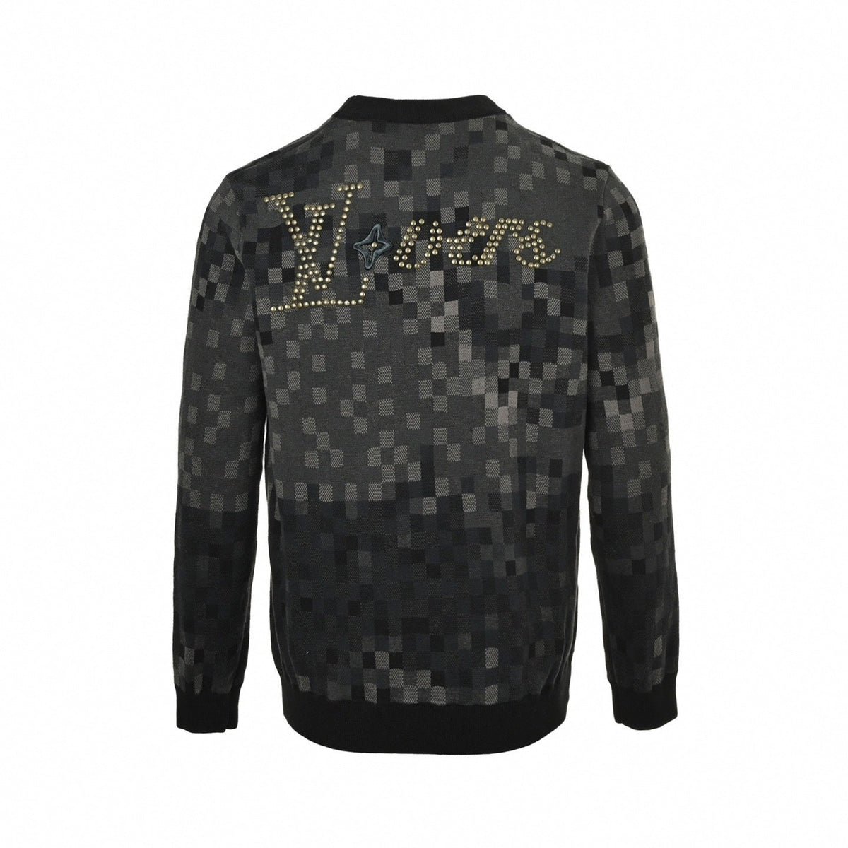 Pixelated Damier Gradient Crewneck