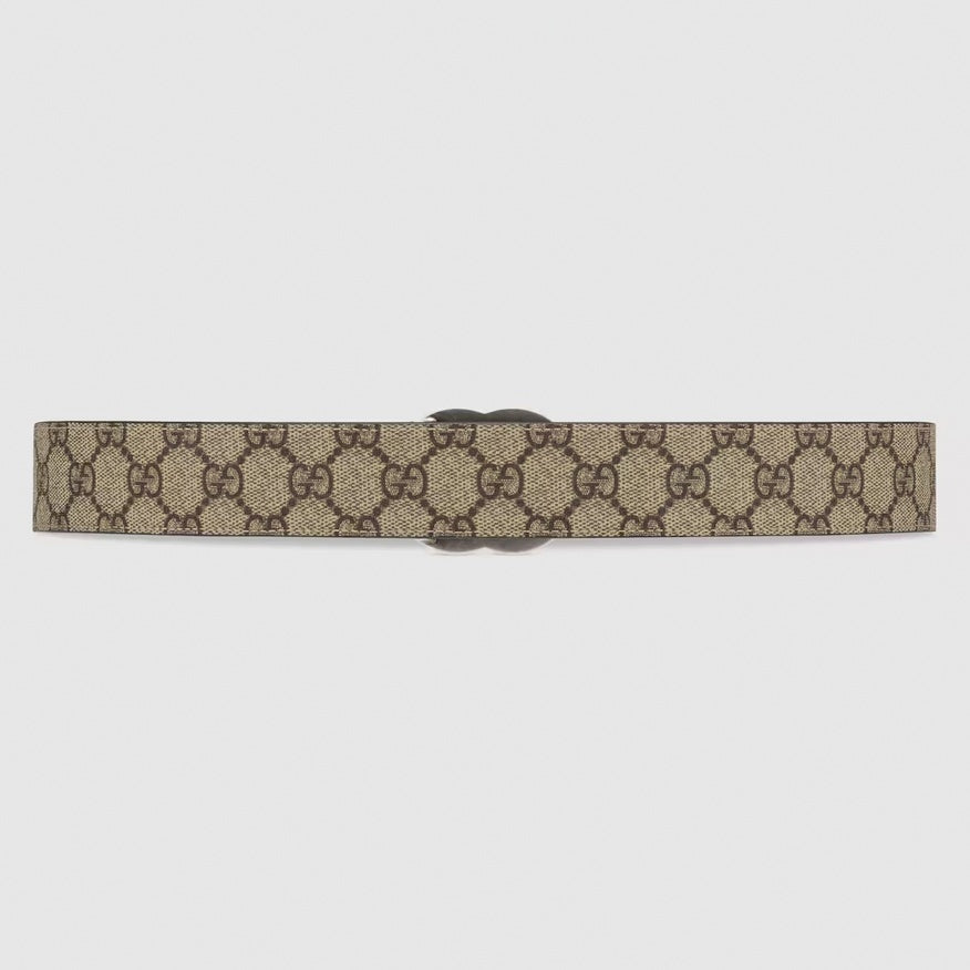 GG Marmont Reversible Belt | GG Supreme & Black Leather