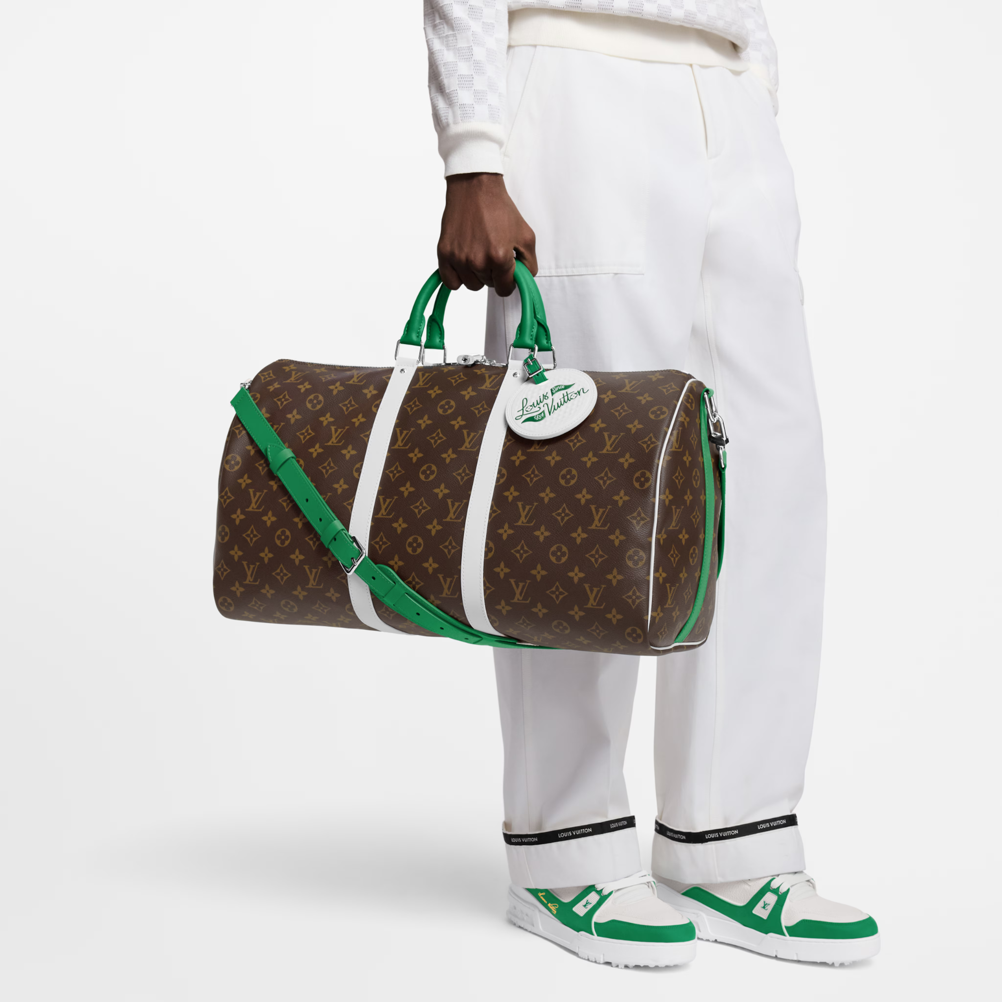Keepall Bandoulière 50 | Black & Brown