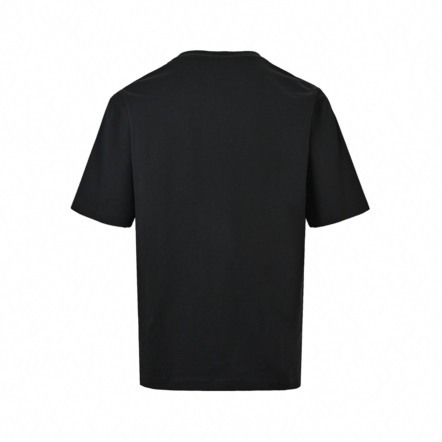 Trompe L'Oeil Currency Collar T-Shirt | Black