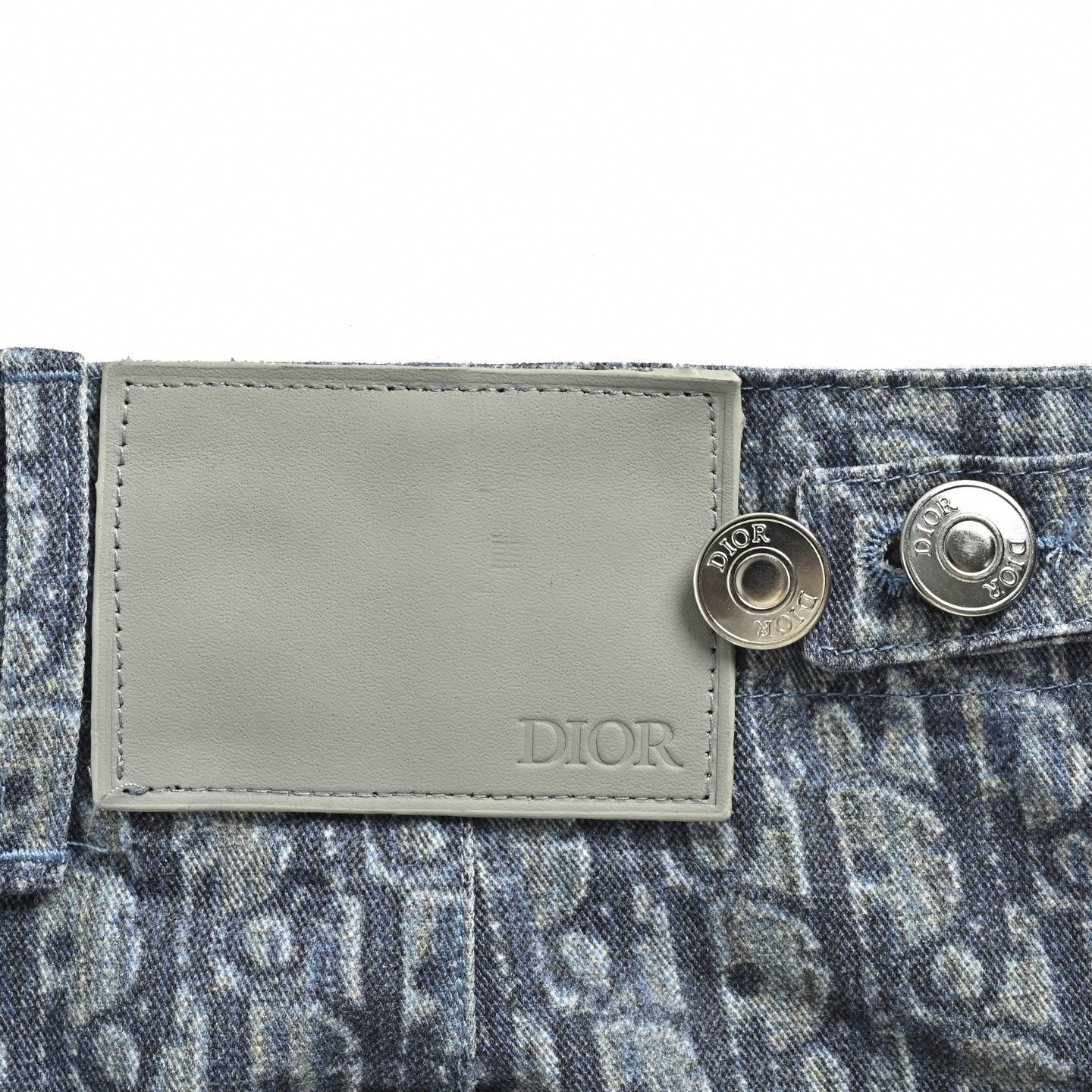 Oblique Jacquard Cargo Shorts - Blue
