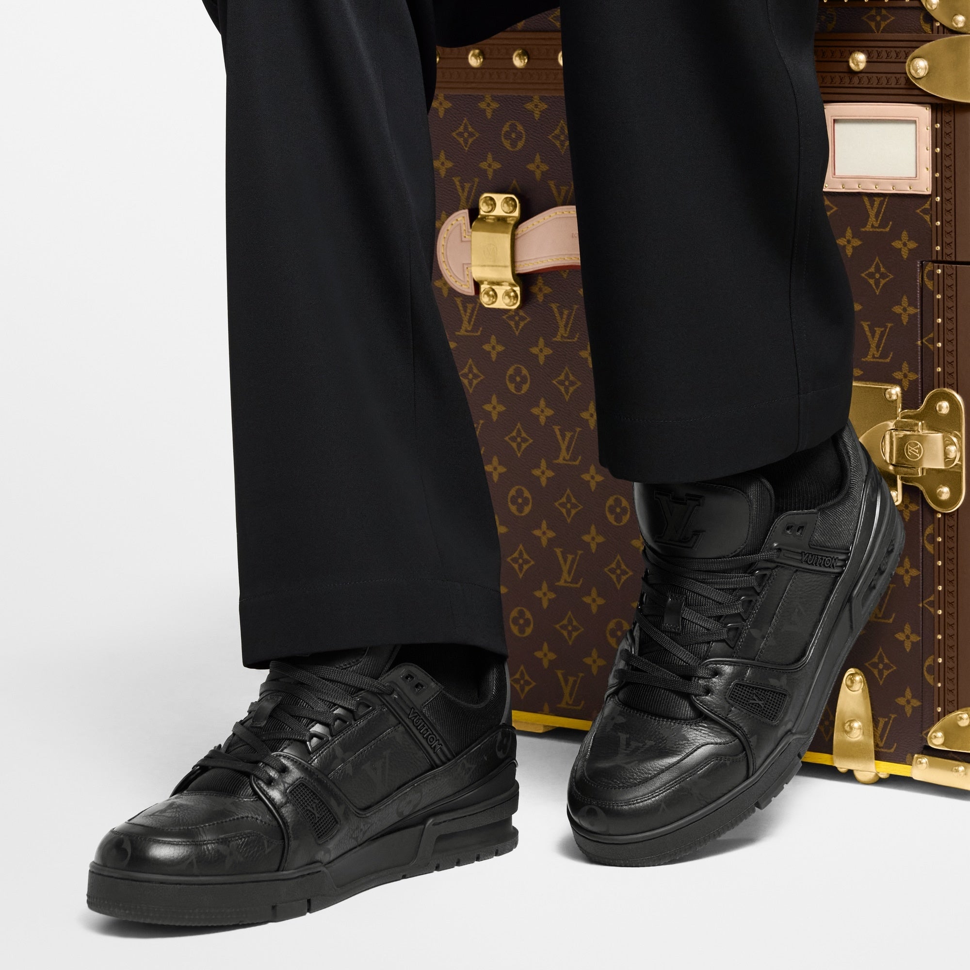 LV Trainer Sneakers | Black & Navy