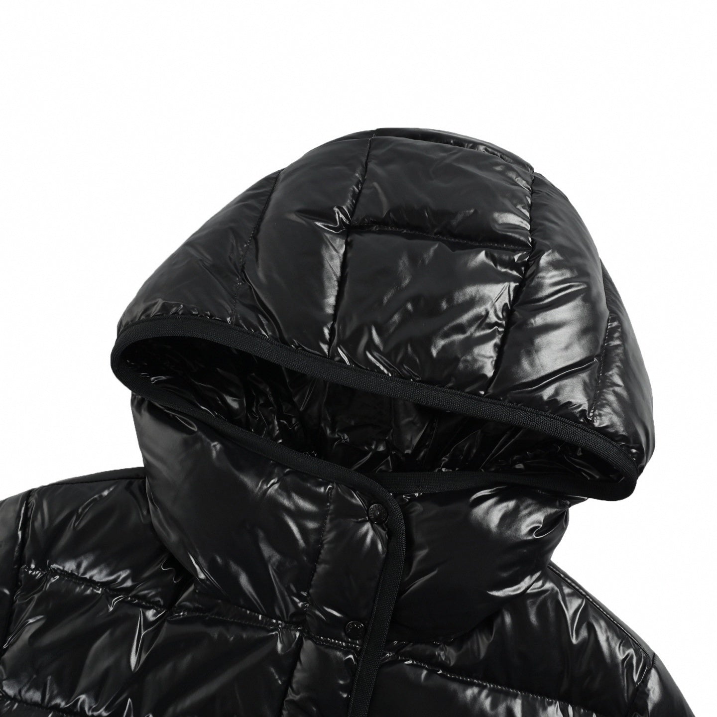 Glossy Hooded Puffer Jacket
