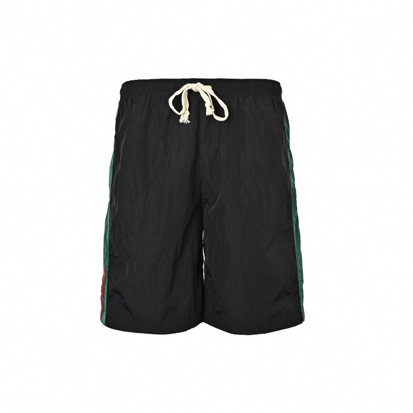 Web Stripe Track Shorts | Black