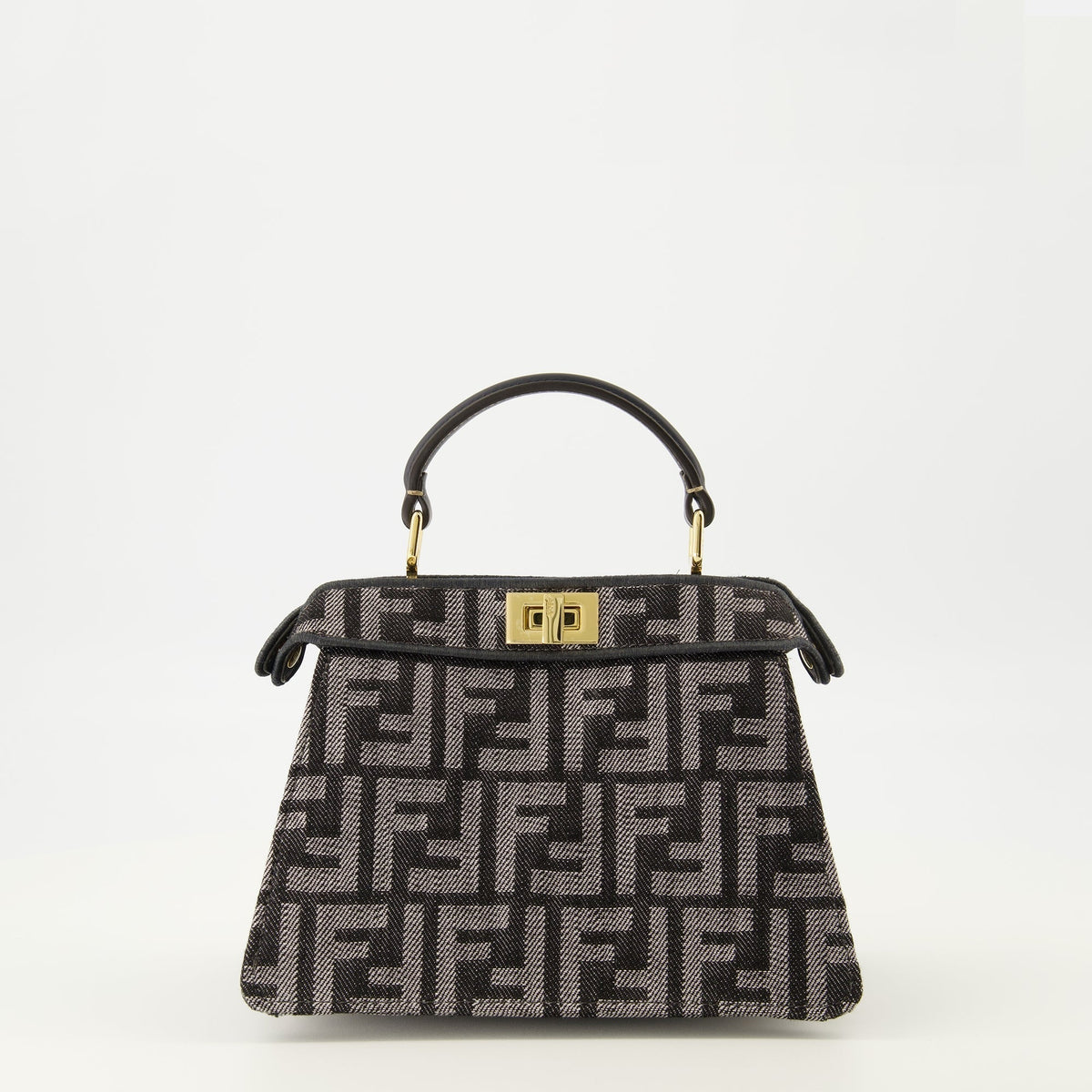 Peekabbo Nano Bag in FF Denim