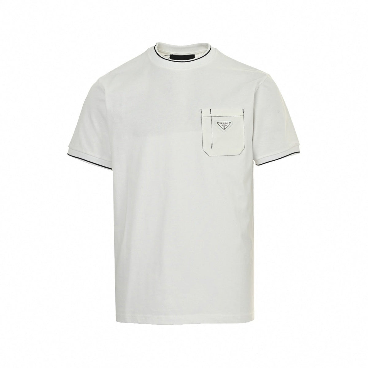 Contrast Stitch Pocket T-Shirt