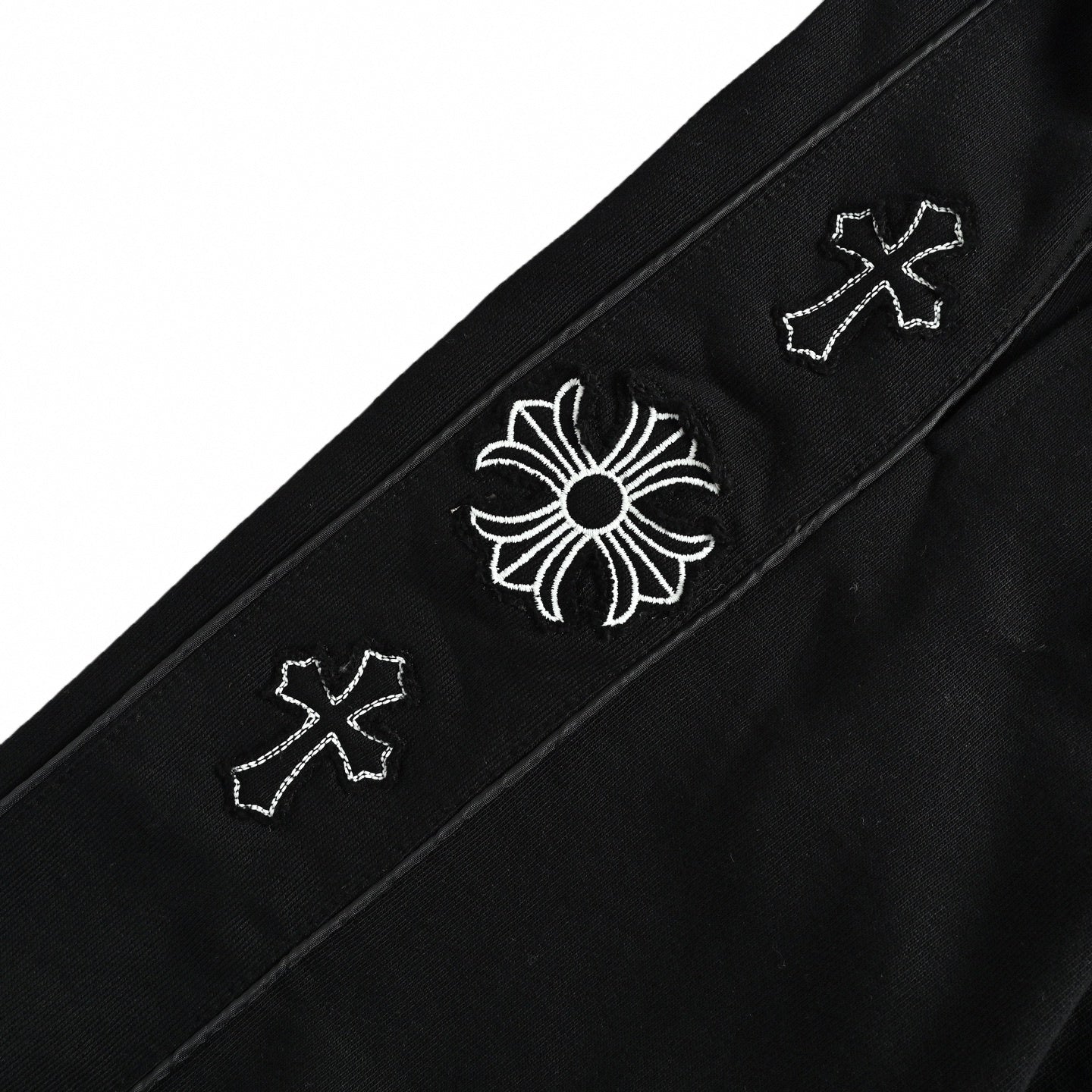 Horseshoe Cross Sweat Shorts - Black