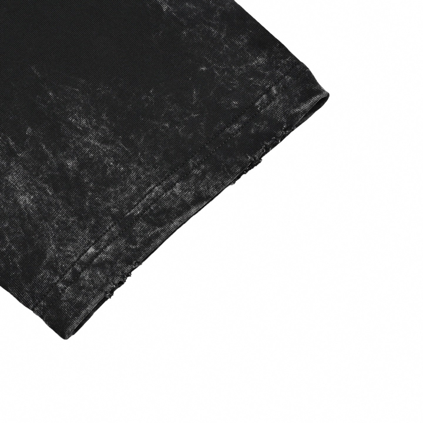 Distressed Gothic Logo 'See Now Buy Now' T-Shirt - Washed Black