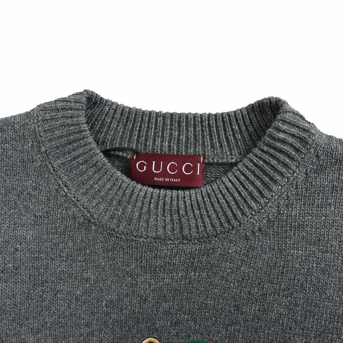 Interlocking G Equestrian Embroidery Cotton Sweater