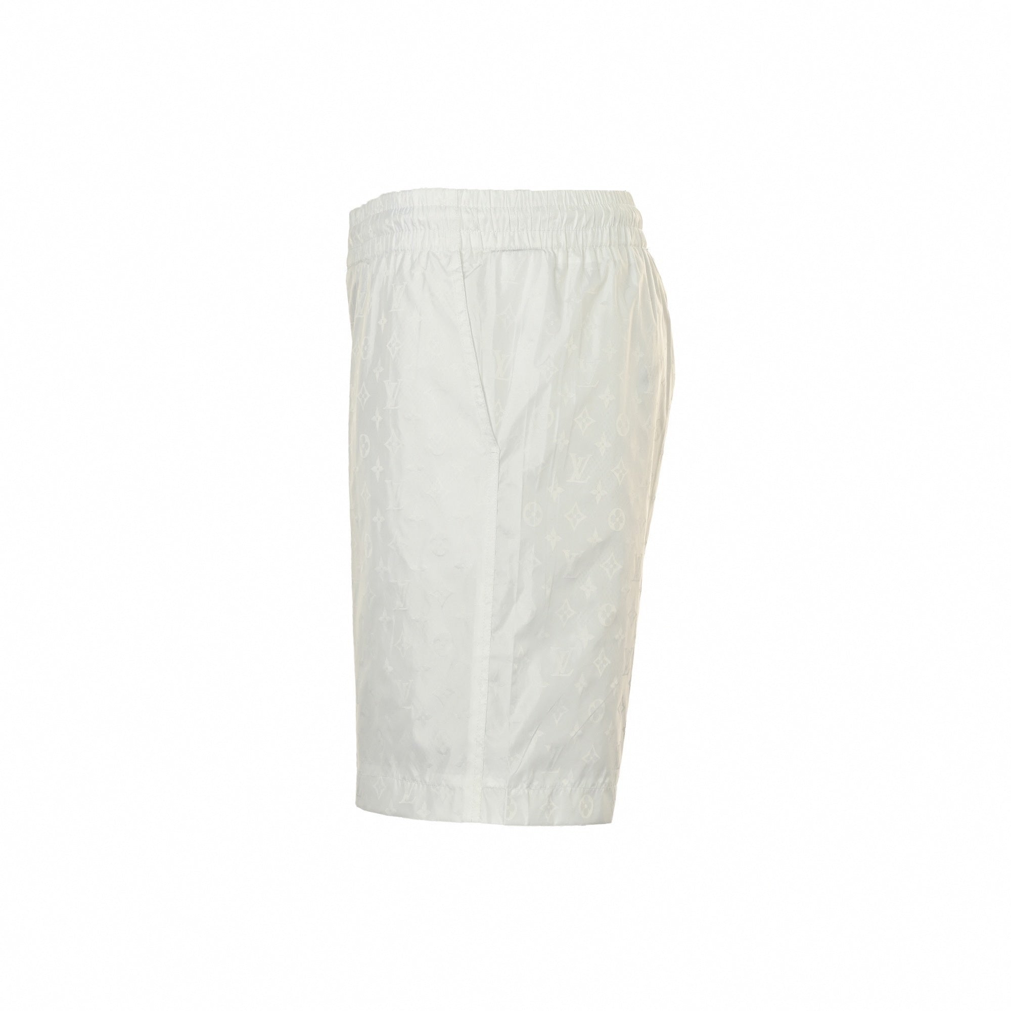 Monogram Nylon Shorts - White