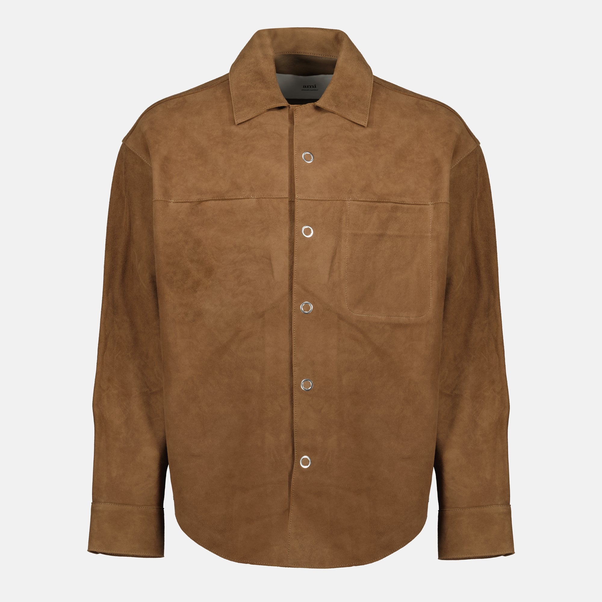 Leather Shirt Jacket
