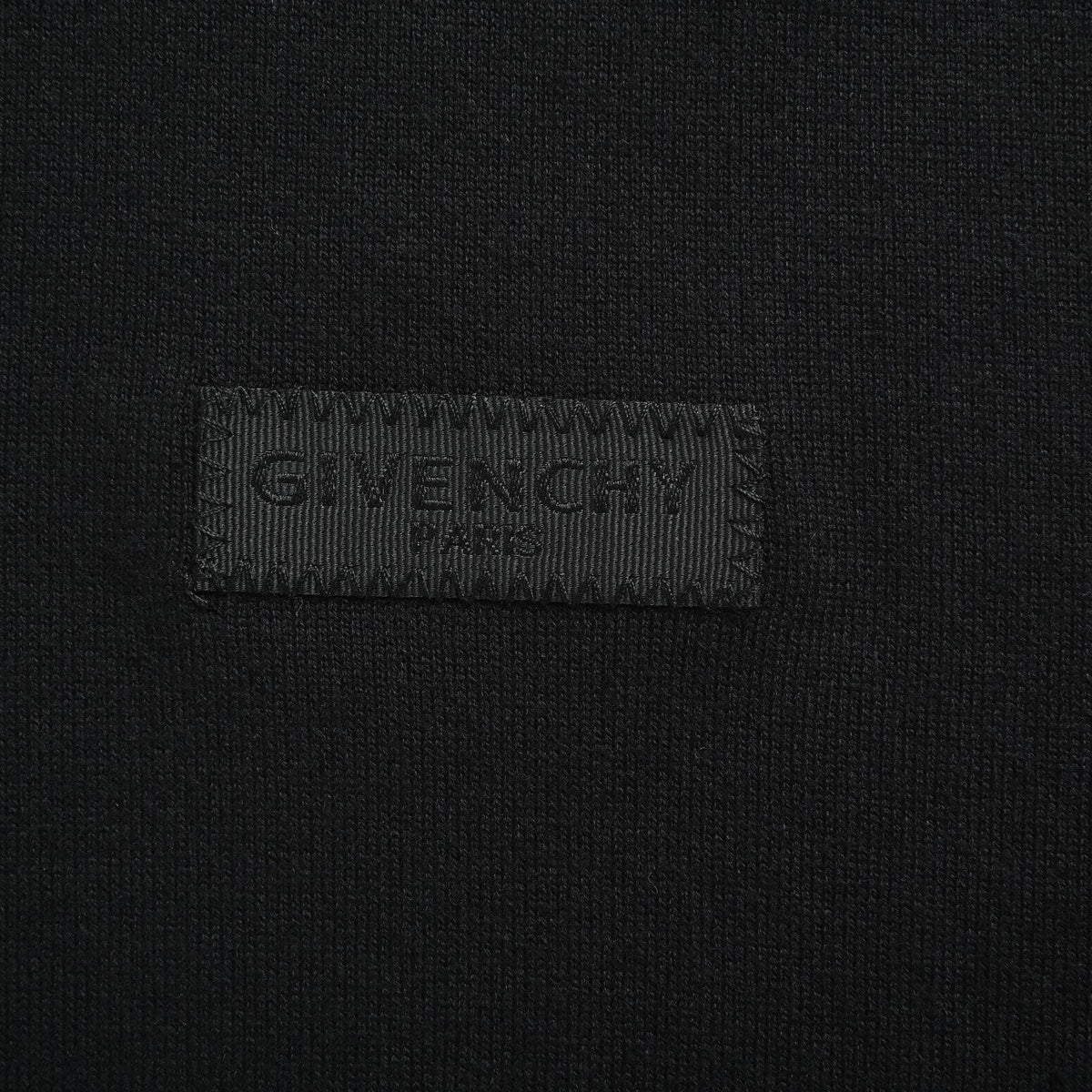 Black-on-Black Grosgrain Patch T-Shirt - Black