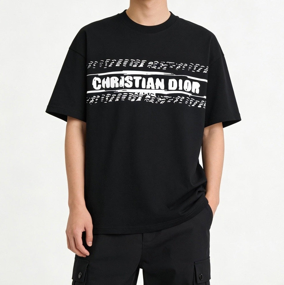 "Christian Dior" Sketch Logo T-Shirt
