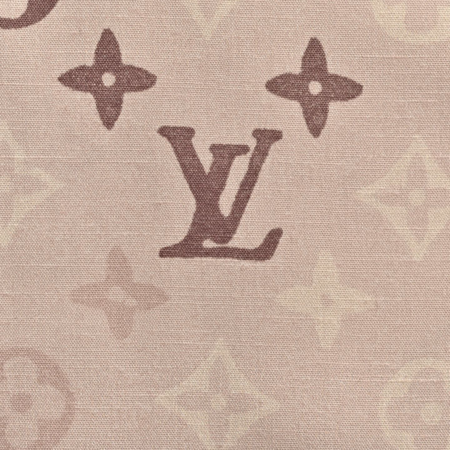 Multi-Tonal Monogram Short-Sleeve Shirt | Beige