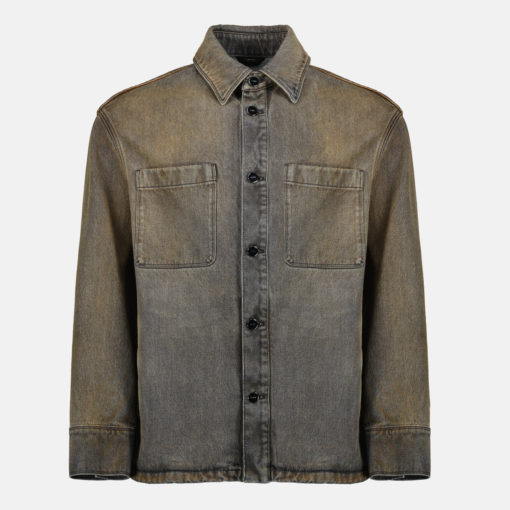 Gray Denim Shirt