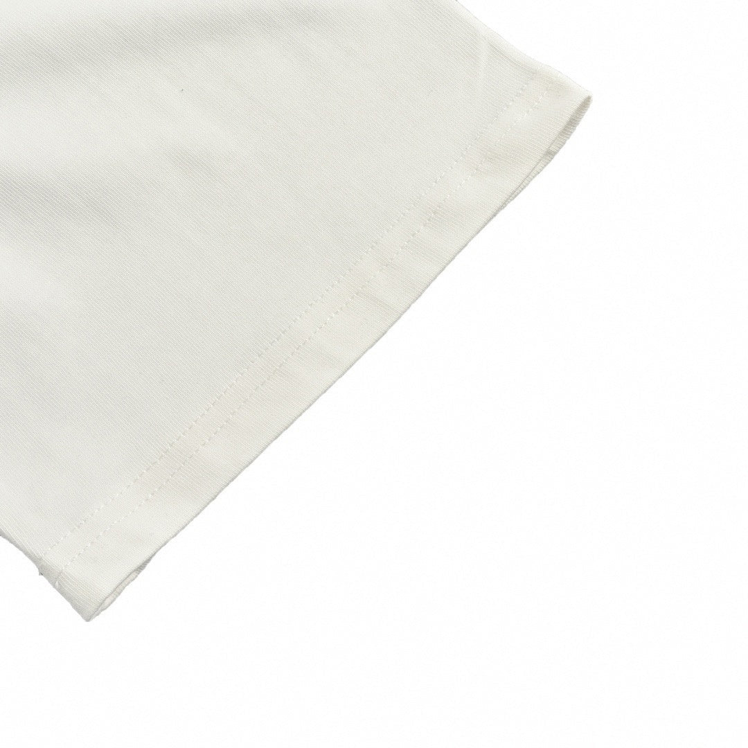 Jacquard Stripe Logo T-Shirt | White