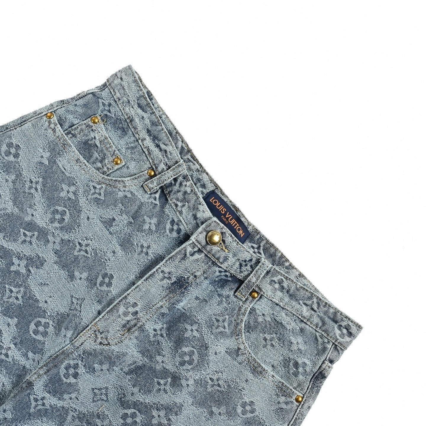 Monogram Denim Ensemble | Indigo Washed