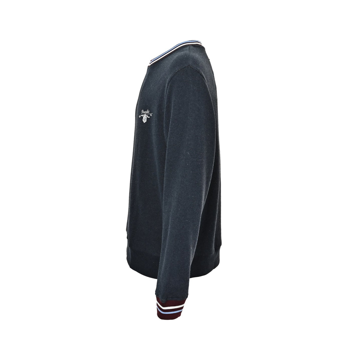Heritage Crest Striped-Trim Sweatshirt