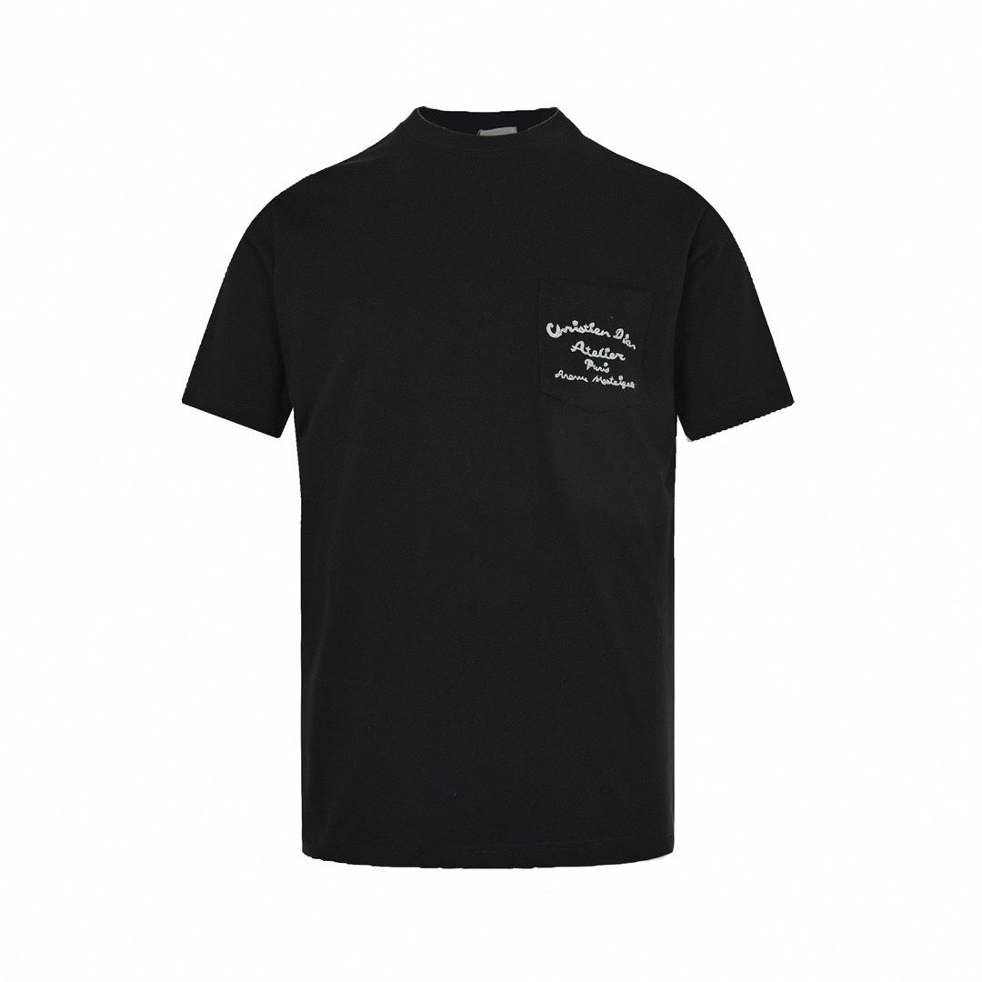 "Christian Dior Atelier" Pocket T-Shirt - Black