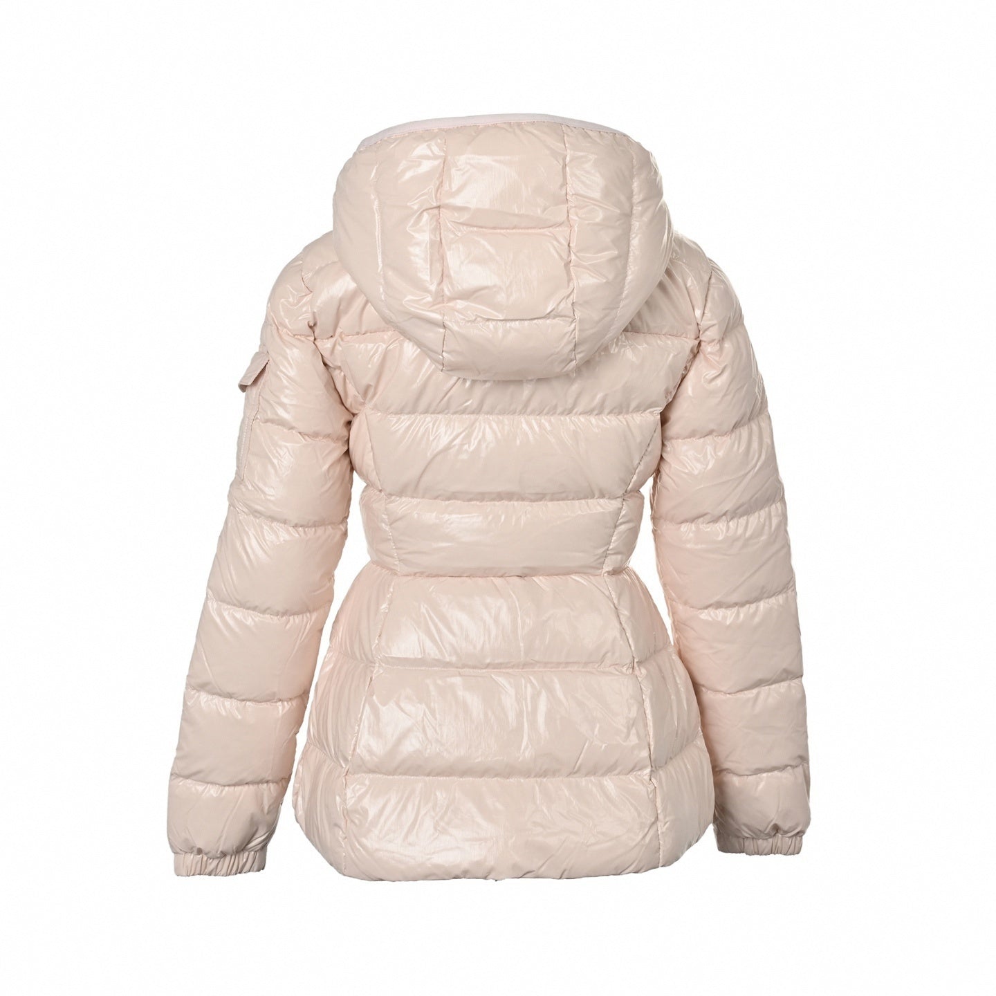 Glossy Hooded Puffer Jacket