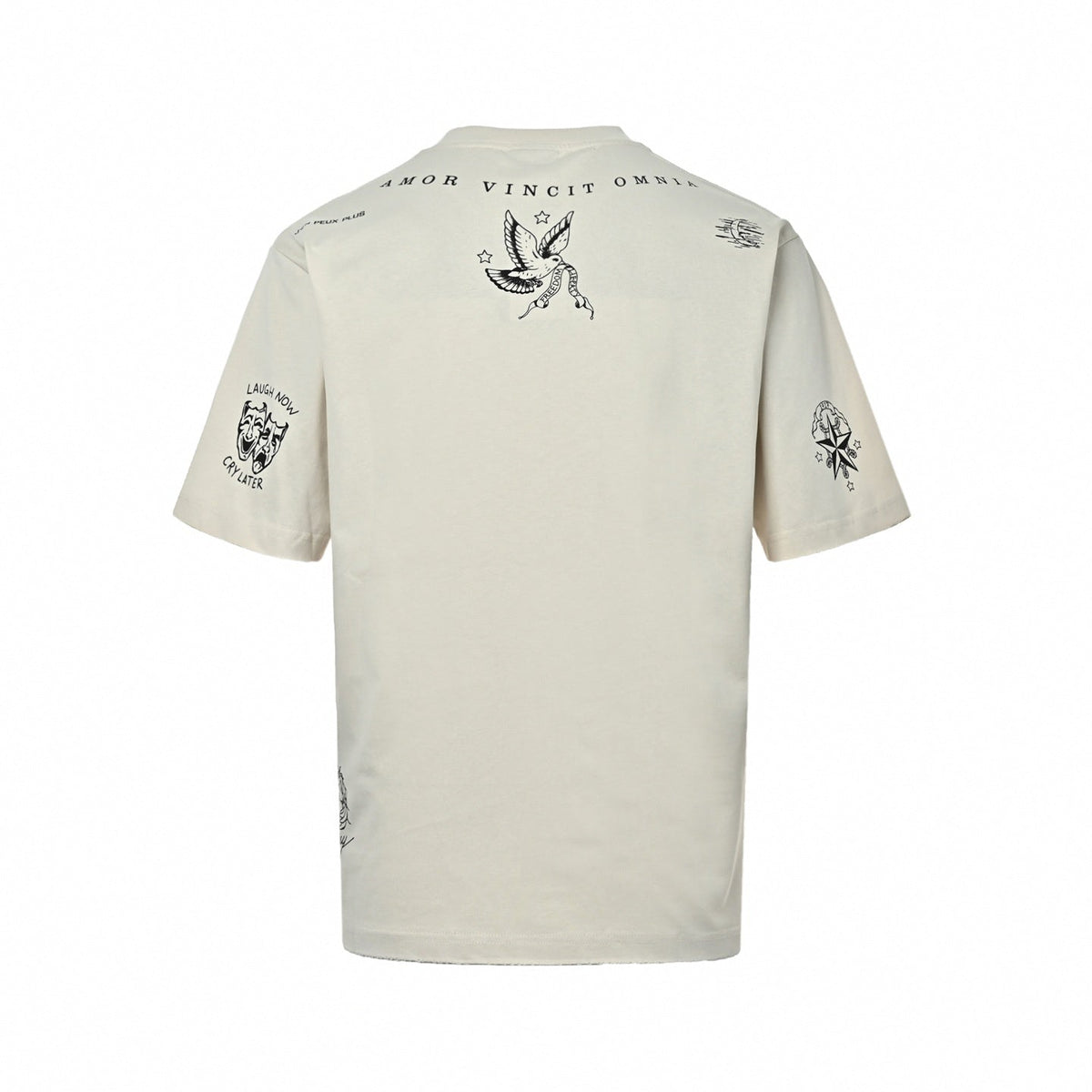 Graphic Script T-Shirt - Light Beige