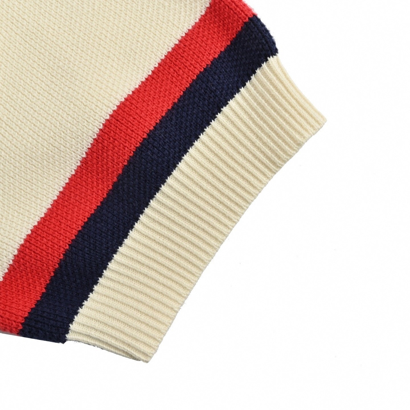 Web Stripe Ribbed Knit Polo