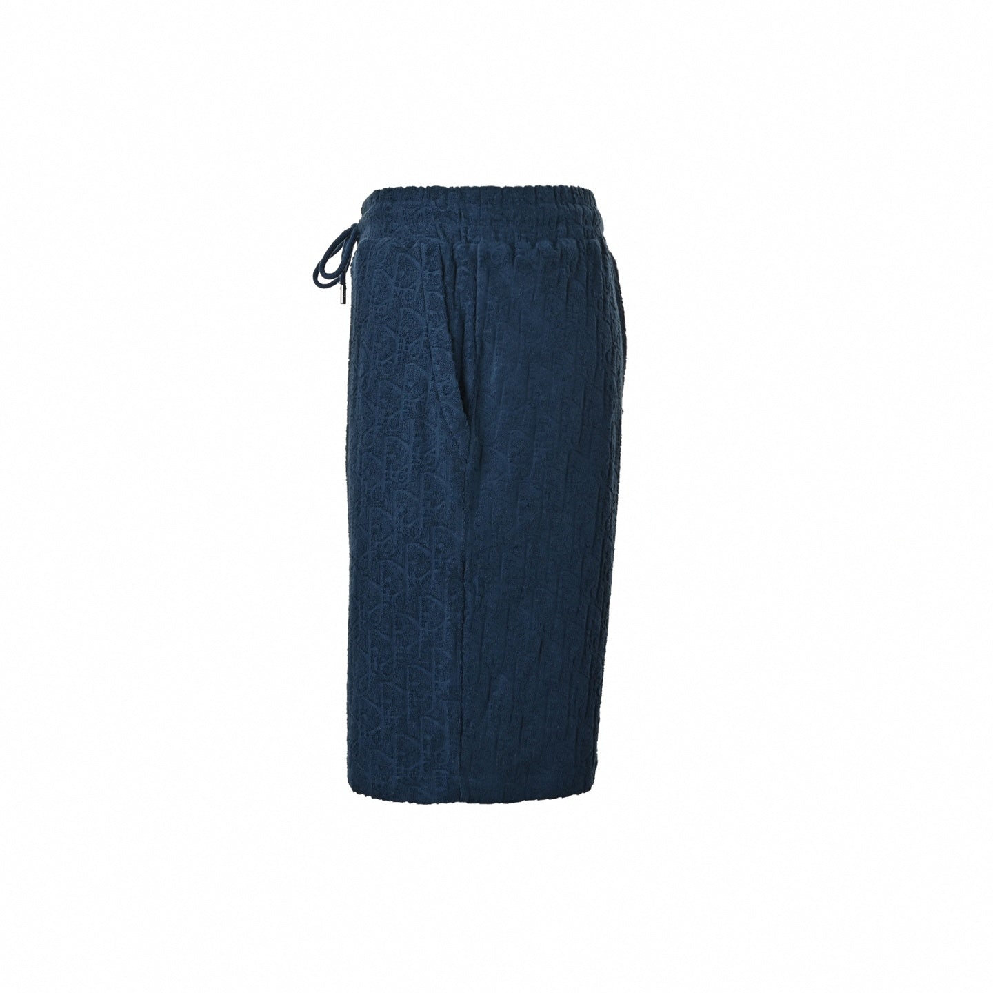 Oblique Jacquard Terry Shorts | Navy Blue