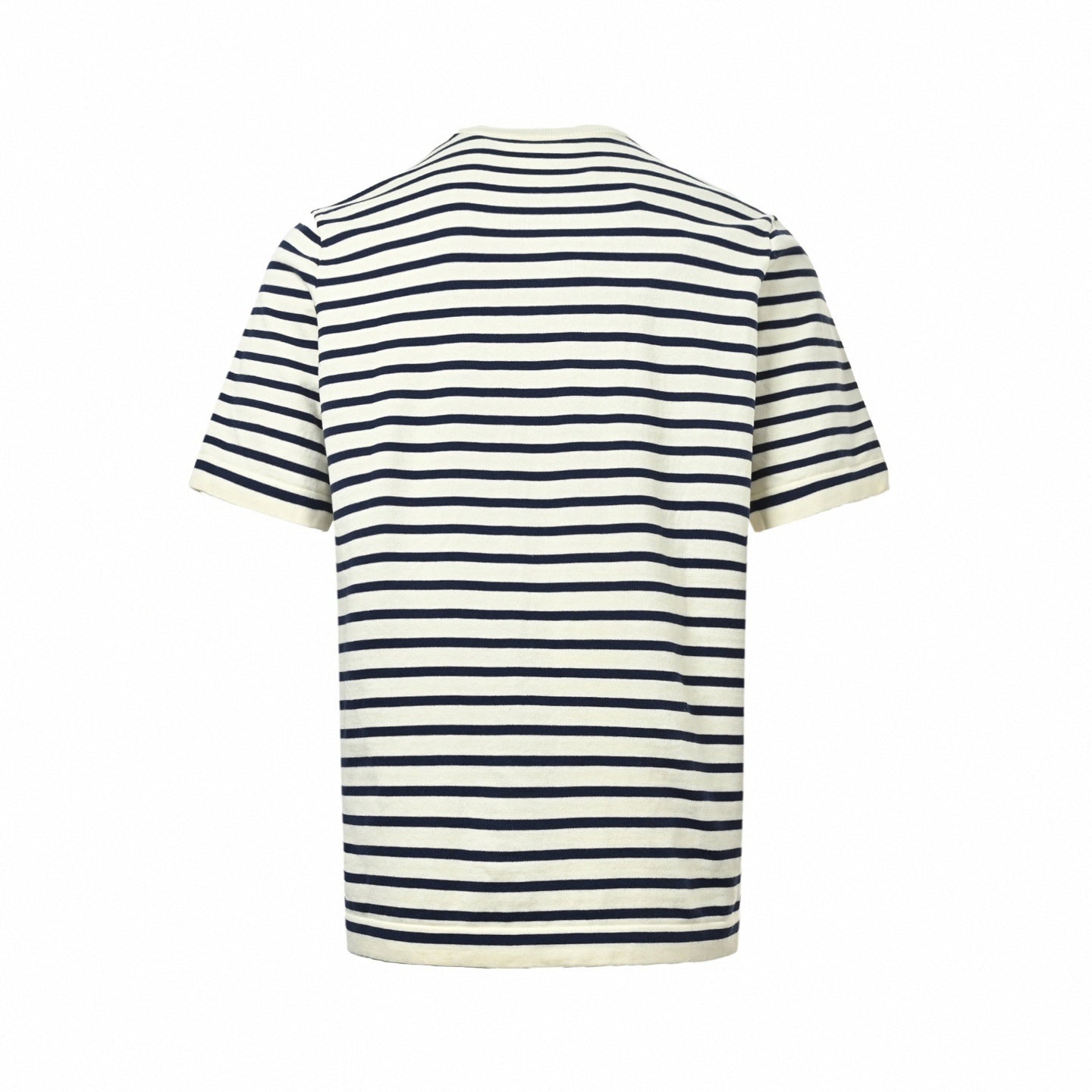 Striped Knit T-Shirt | Cream & Navy