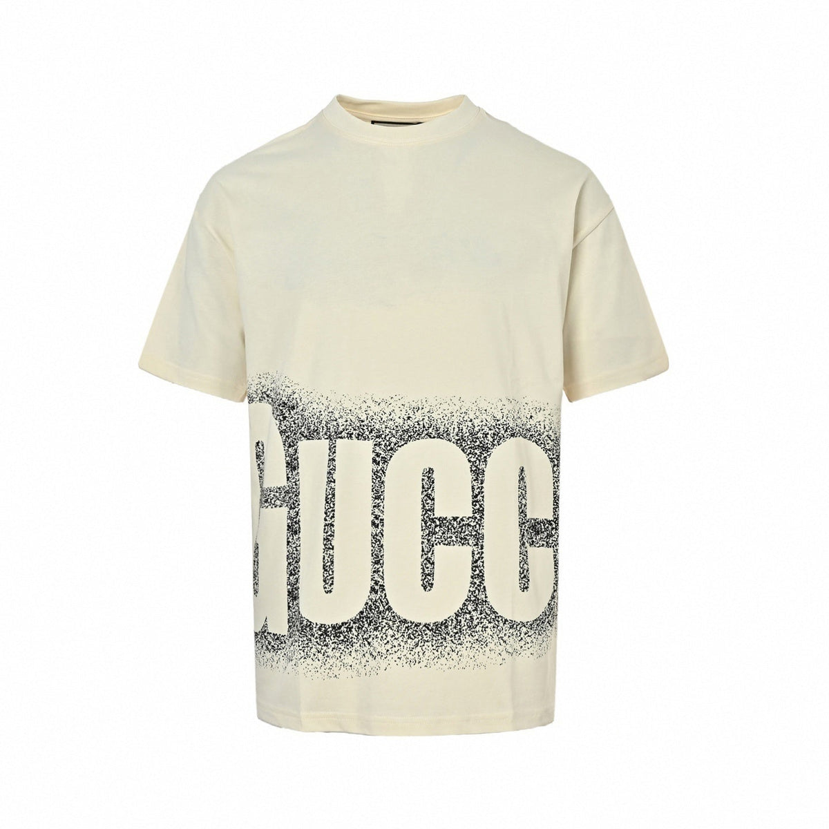Wraparound Spray Logo T-Shirt | Cream