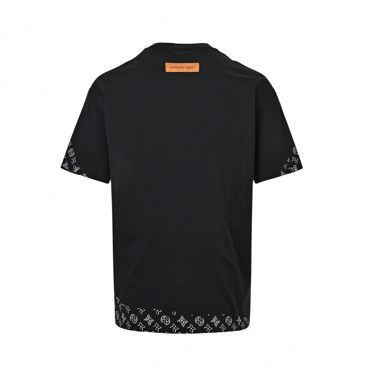 Stencil Monogram & Patch T-Shirt | Black