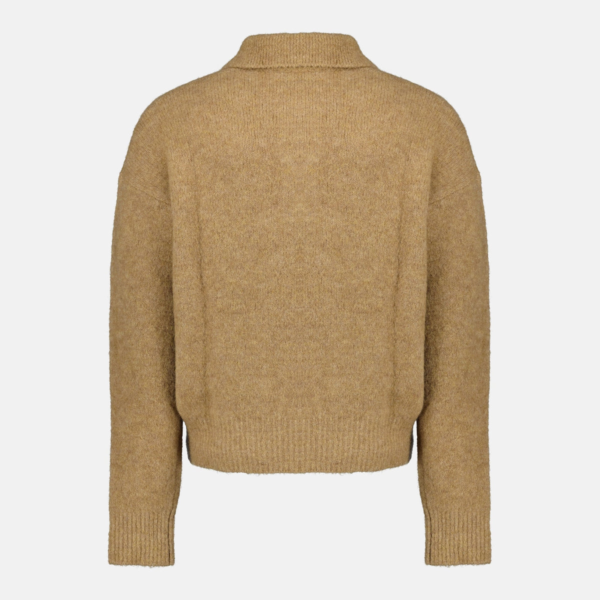 Brown Wool Polo
