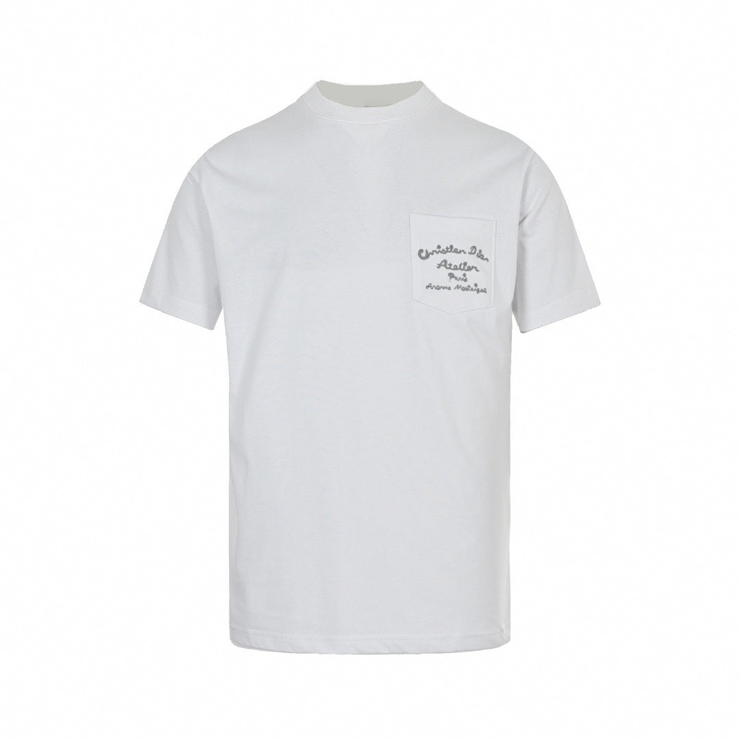 "Christian Dior Atelier" Pocket T-Shirt - White