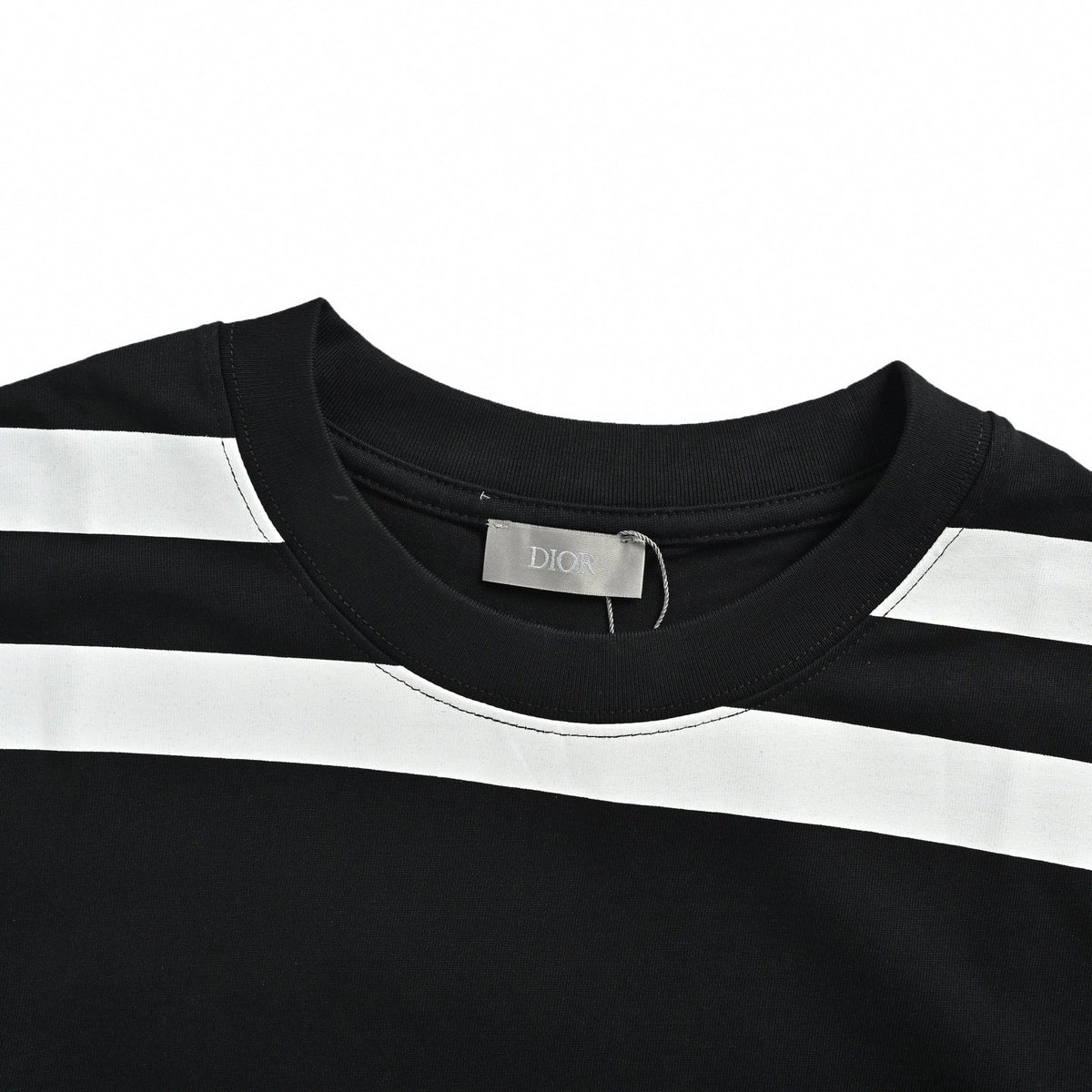 Athletic "47" Jersey T-Shirt | Black & White