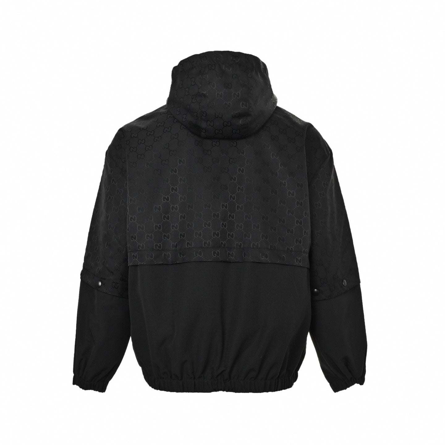 GG Jacquard Panelled Hooded Jacket